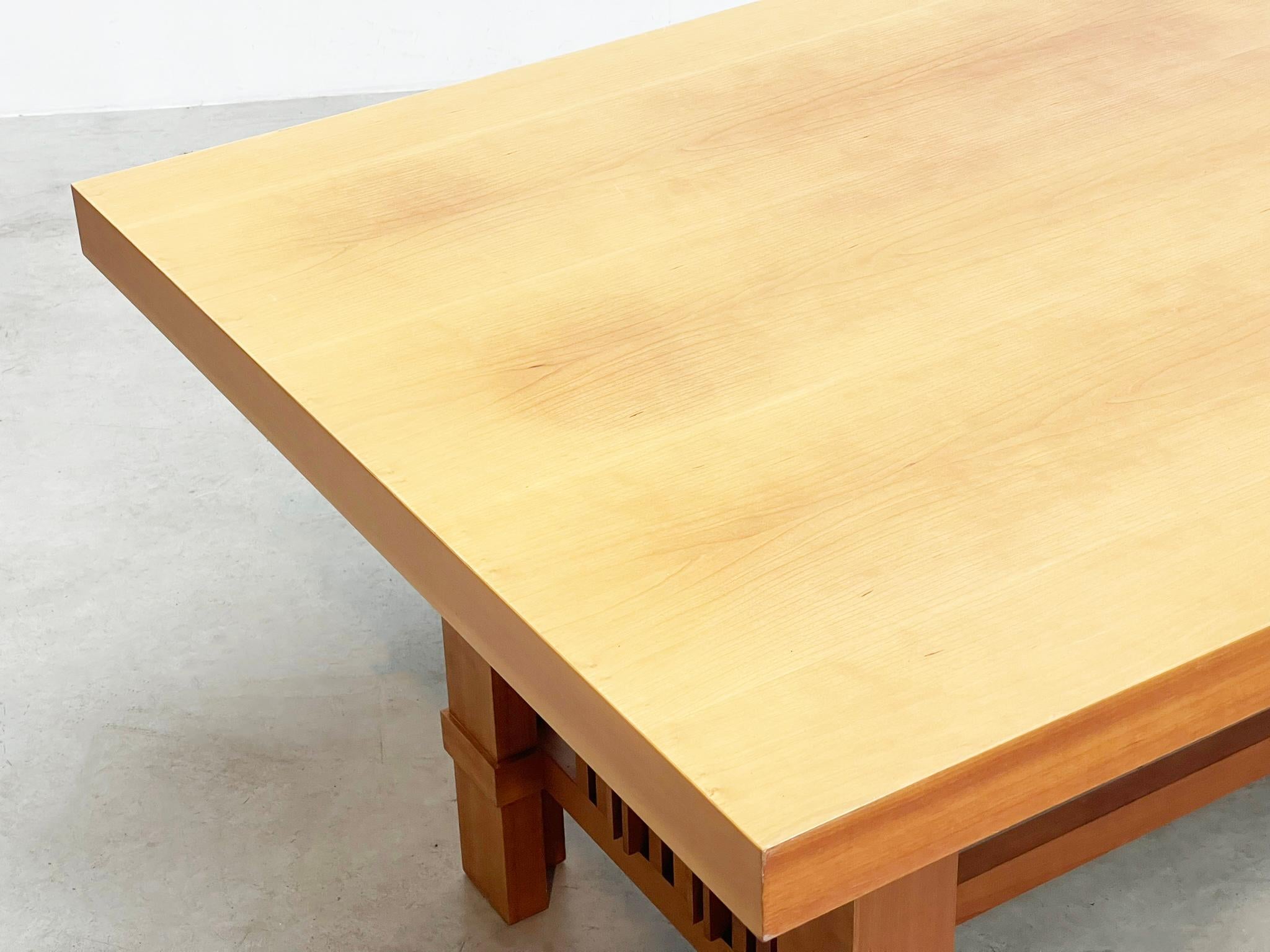 Frank Lloyd Wright “608 Taliesin” Dining Table signed by Cassina, 1986 3