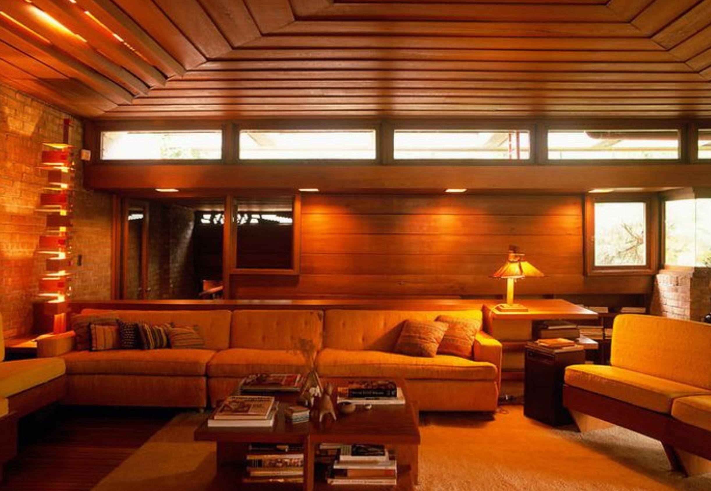 20th Century Frank Lloyd Wright 623 01-31 Lewis Square Coffee Table, Cherry, Cassina, Italy.