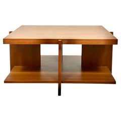 Frank Lloyd Wright 623 01-31 Lewis Square Coffee Table, Cherry, Cassina, Italy.