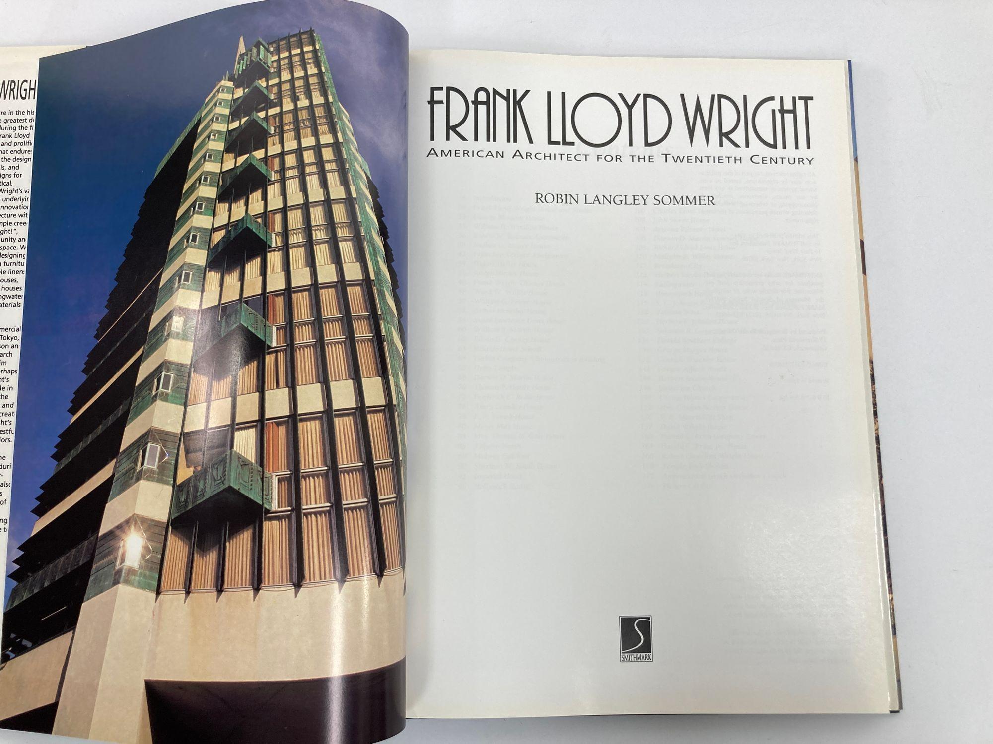 Frank Lloyd Wright American Architect of the Twentieth Century Book 1st Ed.1993 For Sale 1