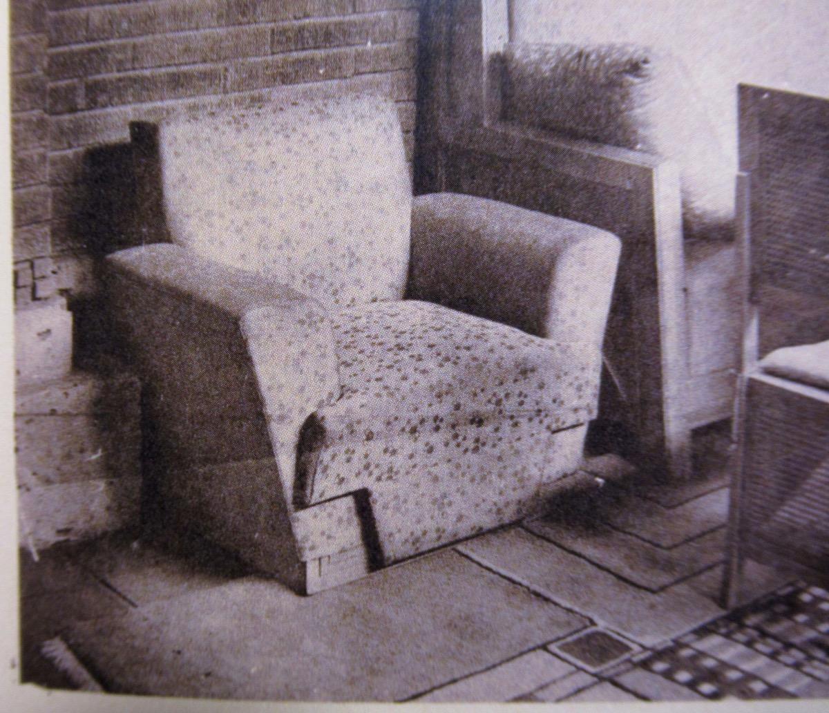 Italian Frank Lloyd Wright Armchair for Imperial Hotel, Tokyo, Cassina, 1928, 1996
