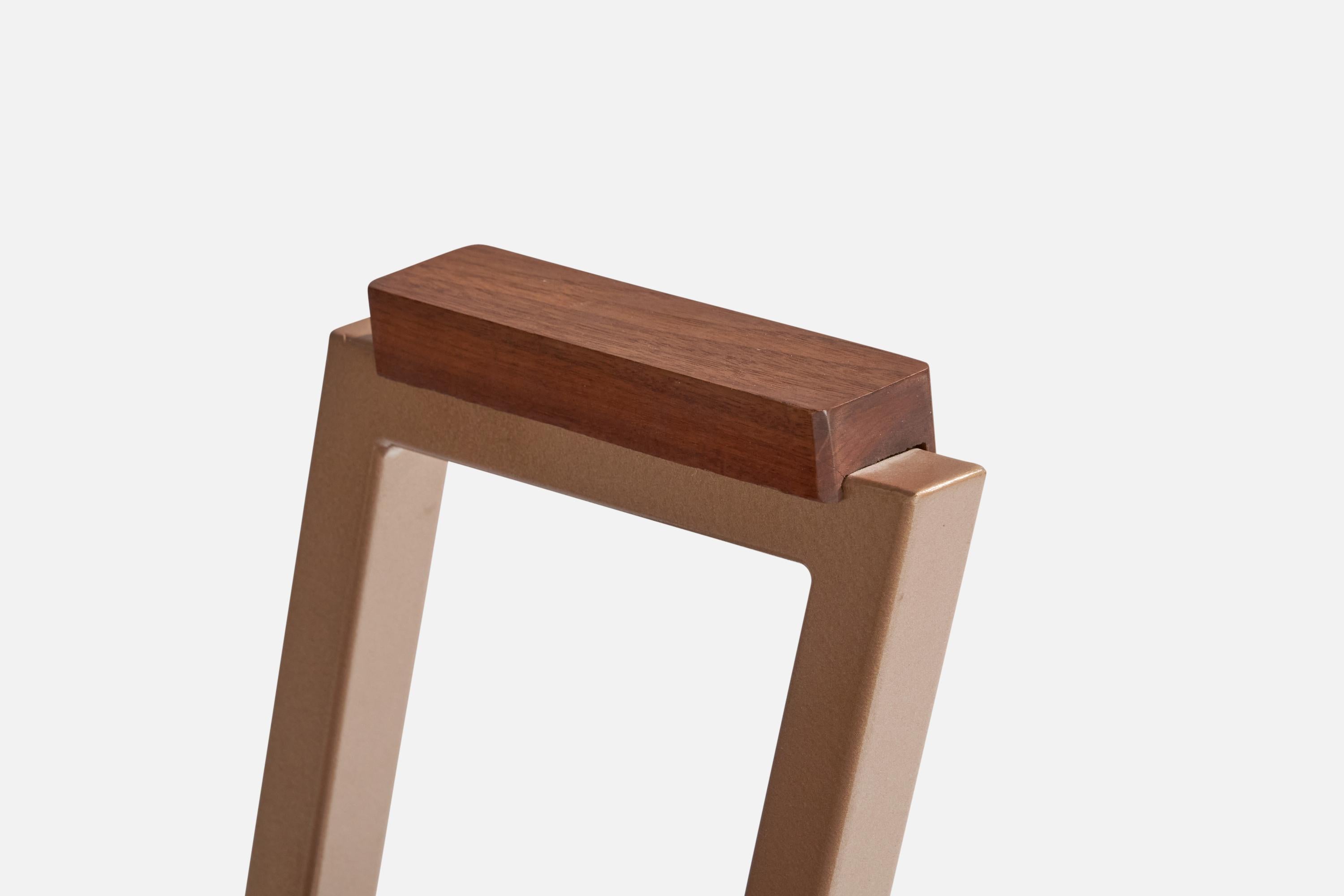 Fauteuil Frank Lloyd Wright, métal, bois, tissu, États-Unis, 1955 en vente 5
