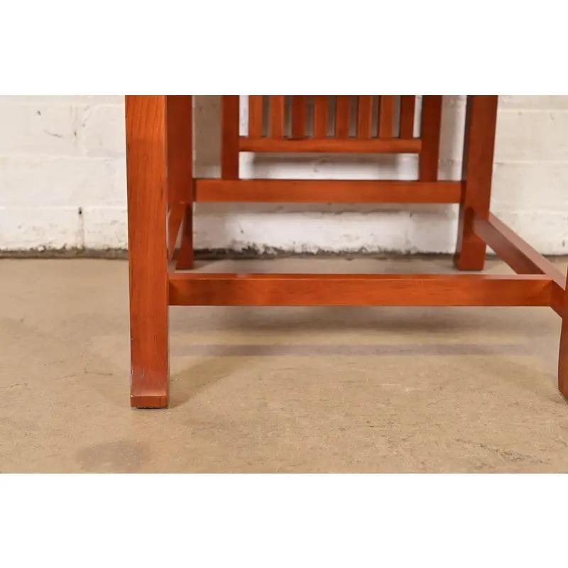 Frank Lloyd Wright Arts and Crafts Cherry Wood Dining Chairs, Set of ...