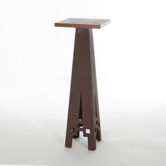 Piantana in Oak di Frank Lloyd Wright Cutout Cutout Cared C1910