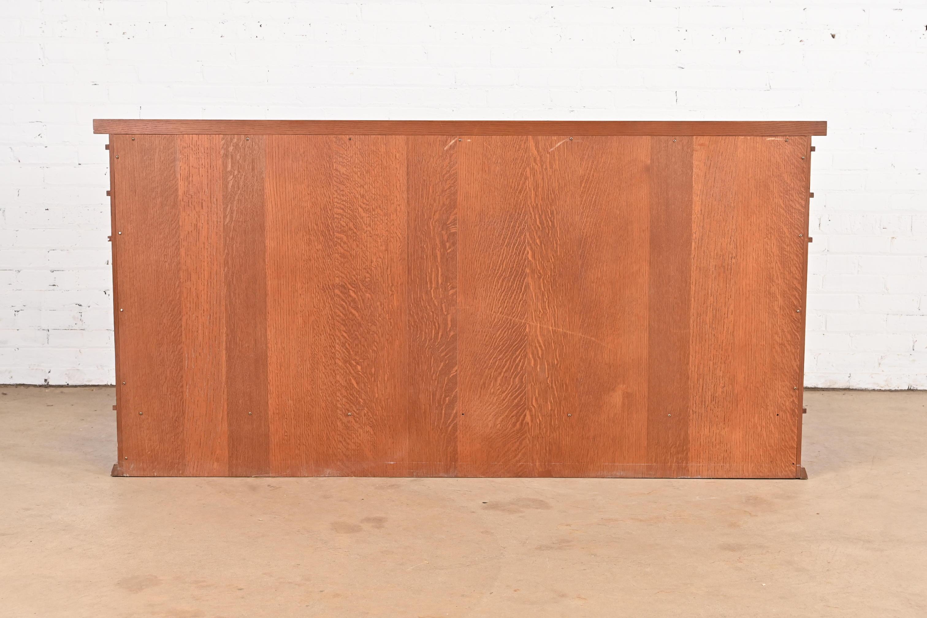 Frank Lloyd Wright Arts & Crafts Oak Barton Sideboard For Sale 5