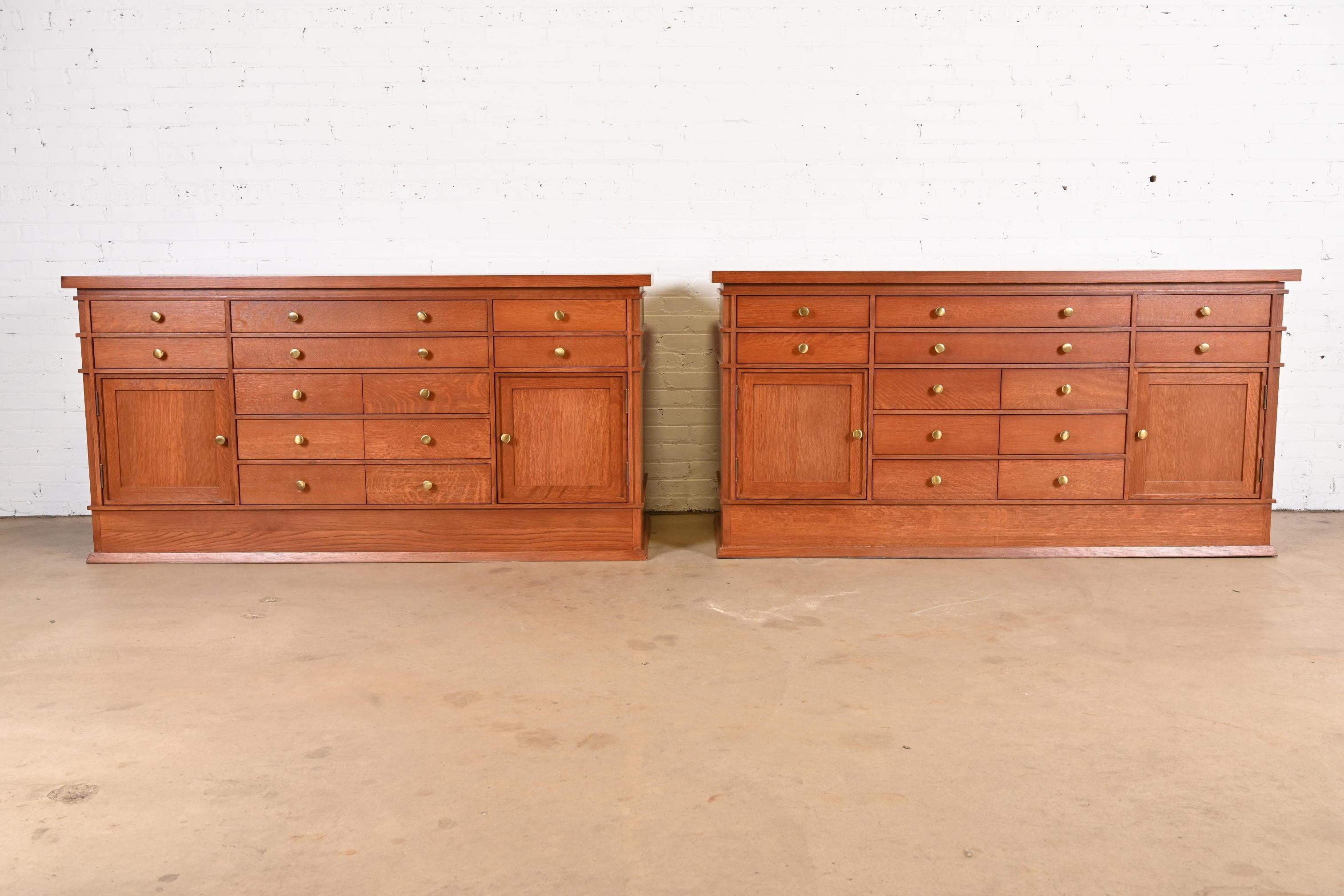 Frank Lloyd Wright Arts & Crafts Oak Barton Sideboard For Sale 6