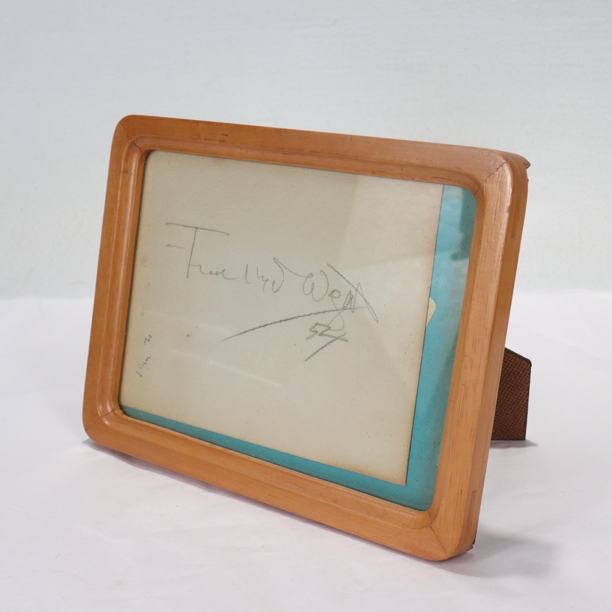 Autographe et souvenirs associés de Frank Lloyd Wright - Beth Sholom en vente 6