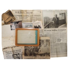 Autographe et souvenirs associés de Frank Lloyd Wright - Beth Sholom
