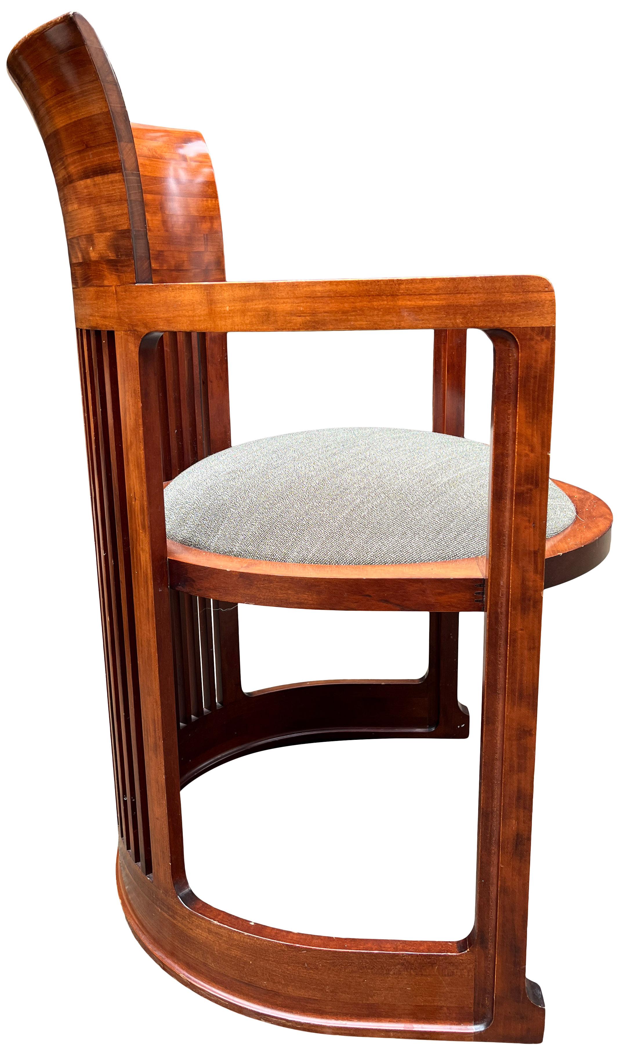 Frank Lloyd Wright Barrel Chairs for Cassina 2
