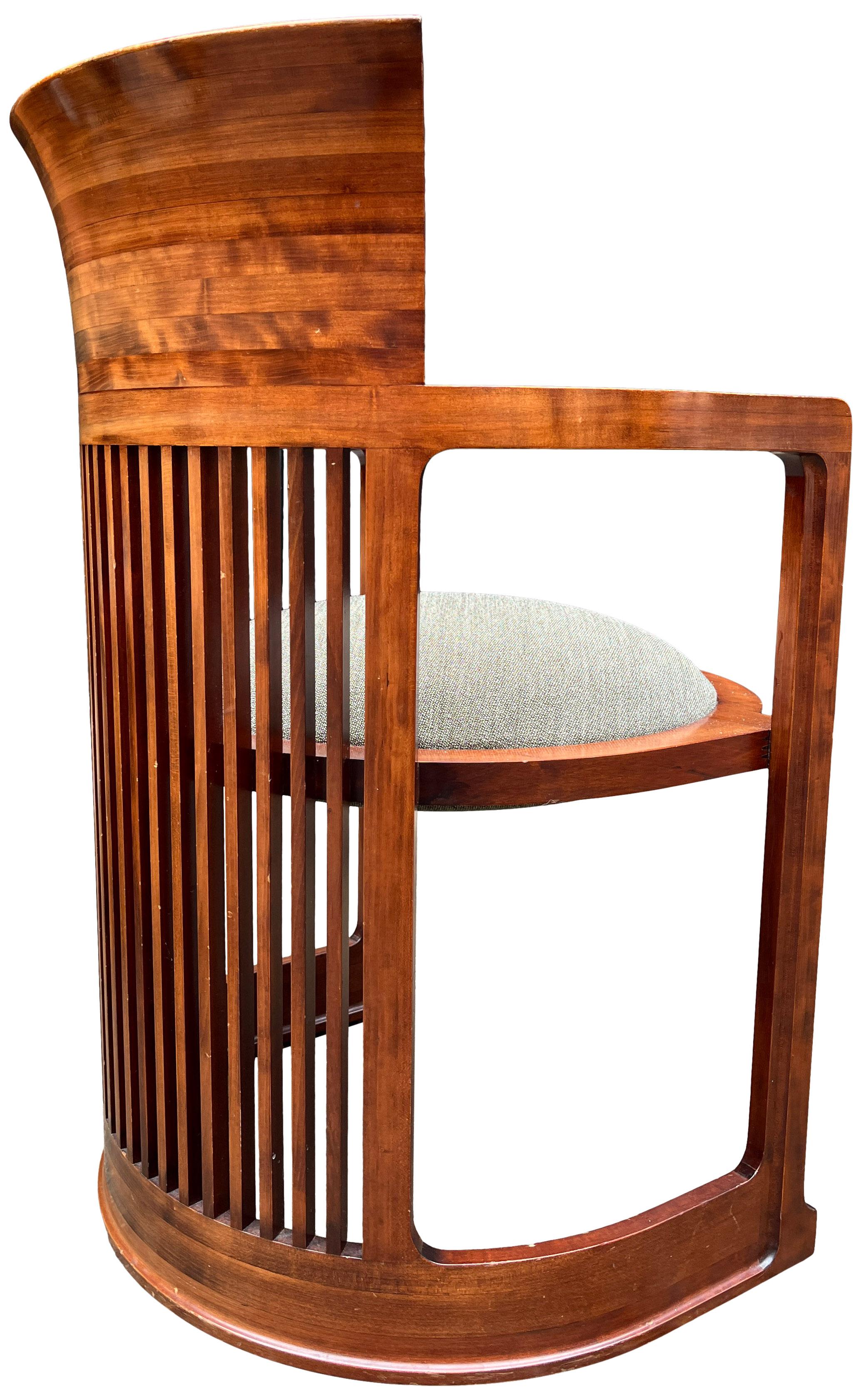 Frank Lloyd Wright Barrel Chairs for Cassina 4