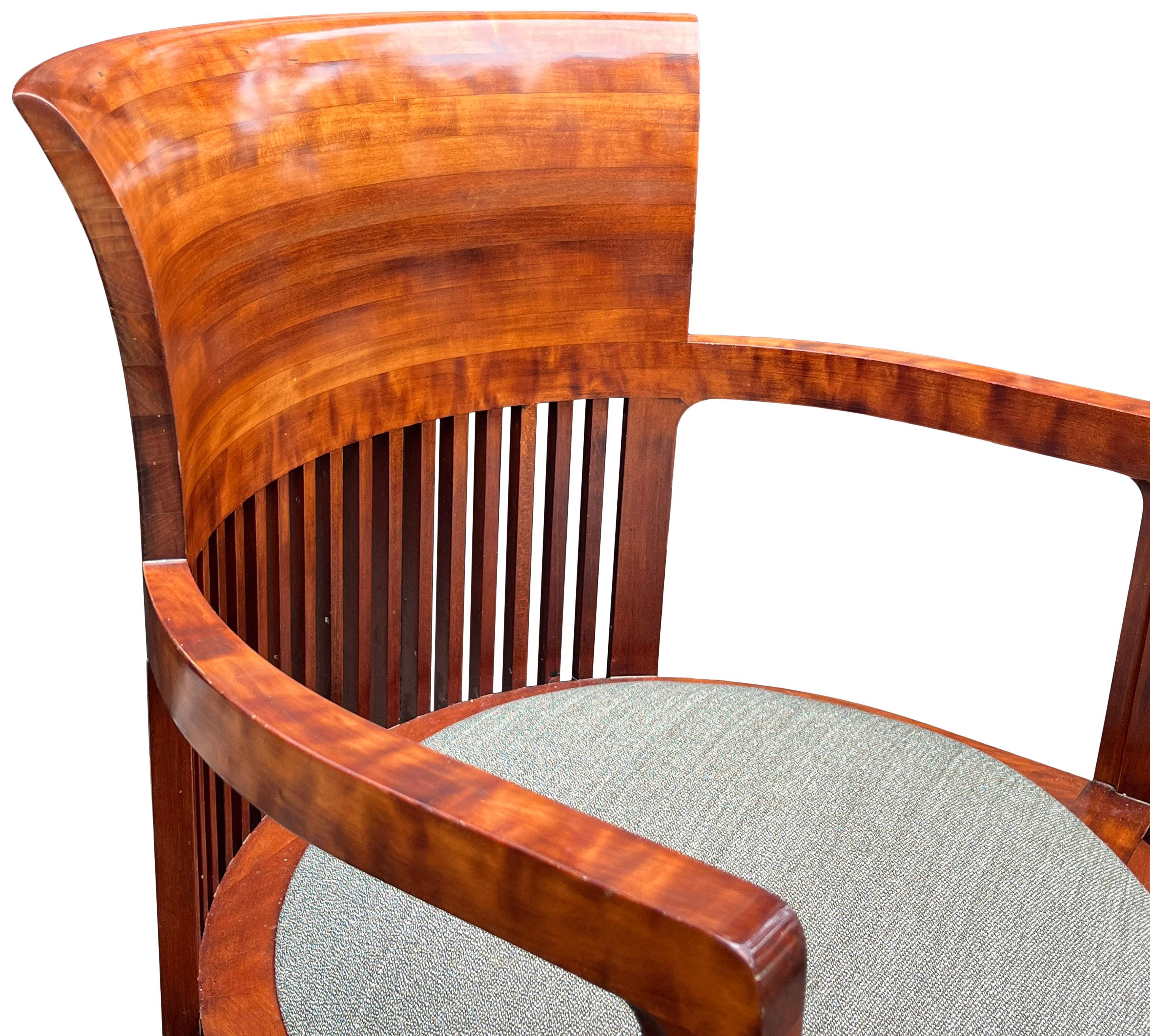 Frank Lloyd Wright Barrel Chairs for Cassina 4