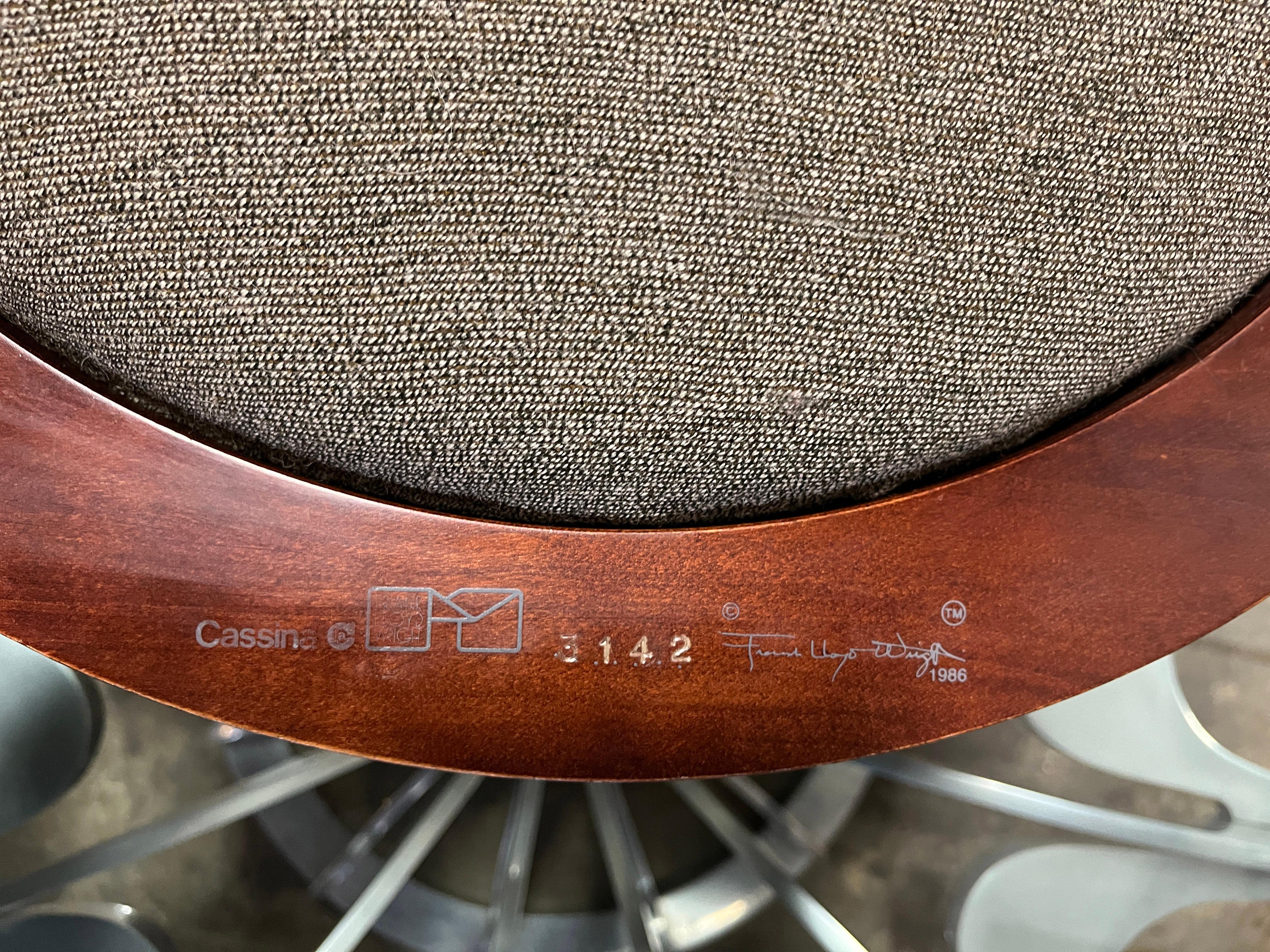 Frank Lloyd Wright Barrel Chairs for Cassina 6