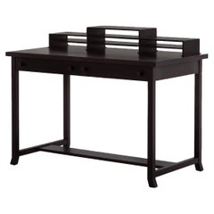 Retro Frank Lloyd Wright Black Cherry Meyer May Desk 1908, Cassina Table 6109, 1996