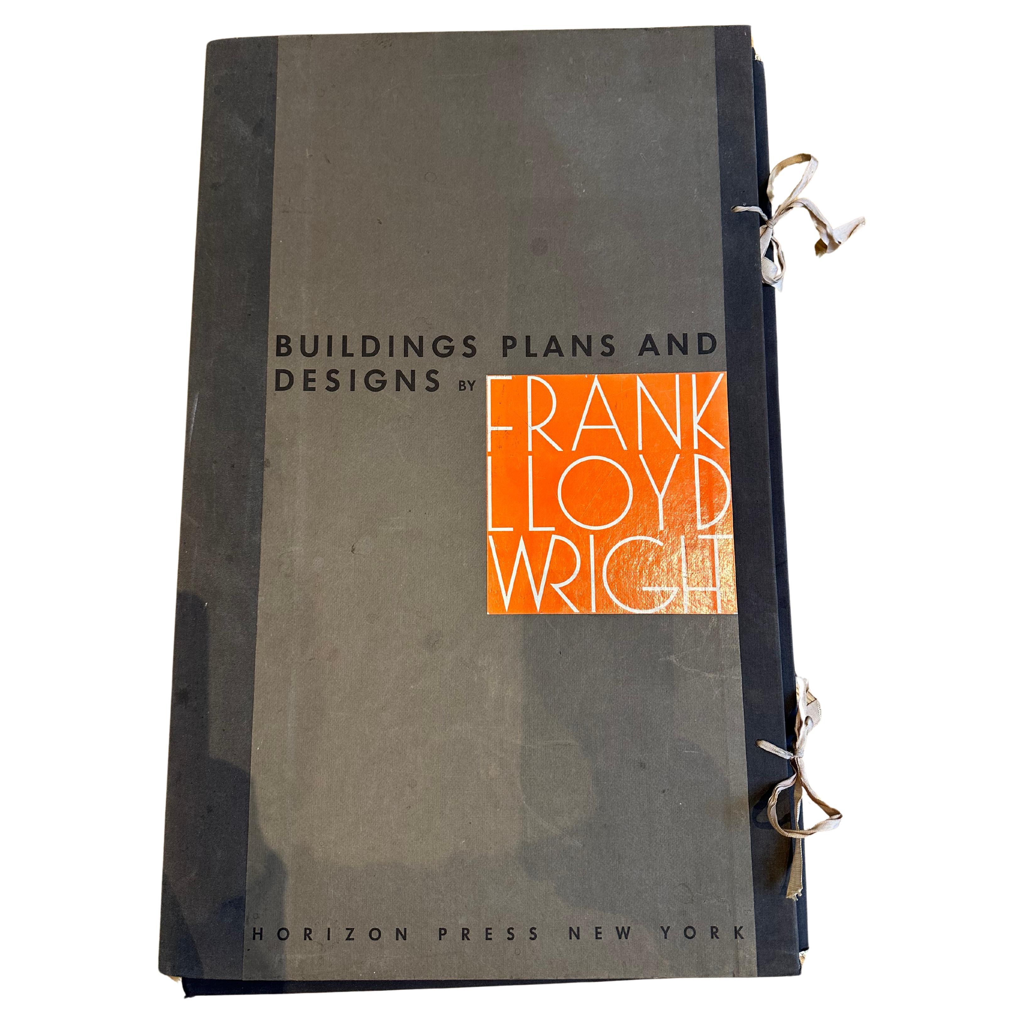 Baupläne und -designs von Frank Lloyd Wright  Große Plattenlithografien