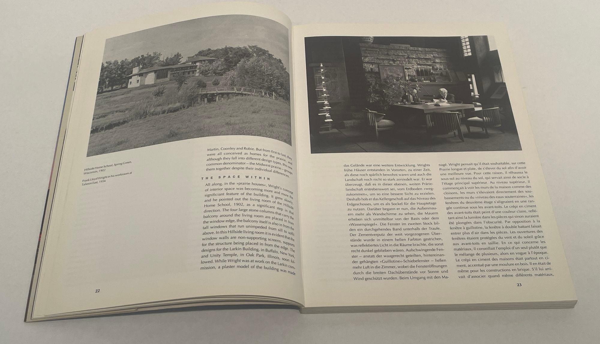 Papier Frank Lloyd Wright par Peter Gossel et Gabriele Leuthauser Taschen 1994 en vente