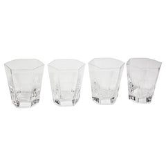 Frank Lloyd Wright by TIFFANY Crystal Old Fashioned Glasses Barware set of 4