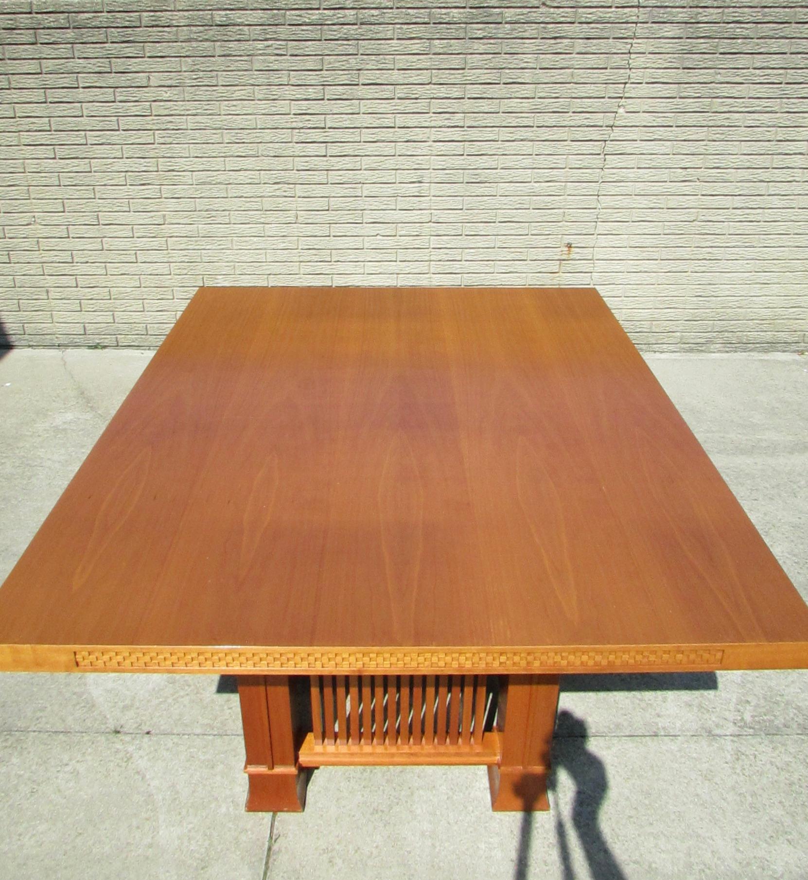 Frank Lloyd Wright Cassina Husser Haus Kirsche Holz  Tabelle 615 signiert nummeriert im Angebot 4
