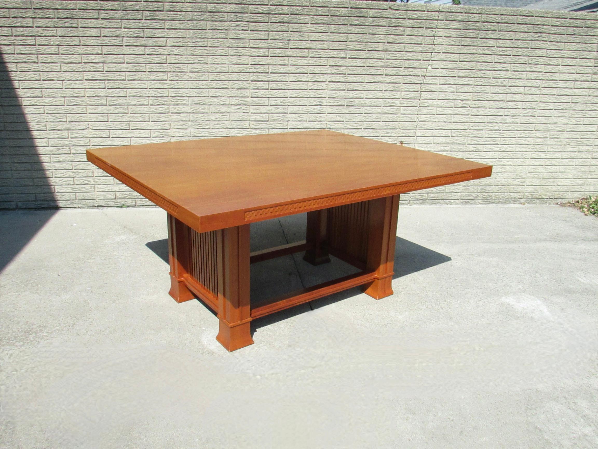Frank Lloyd Wright Cassina Husser Haus Kirsche Holz  Tabelle 615 signiert nummeriert im Angebot 5