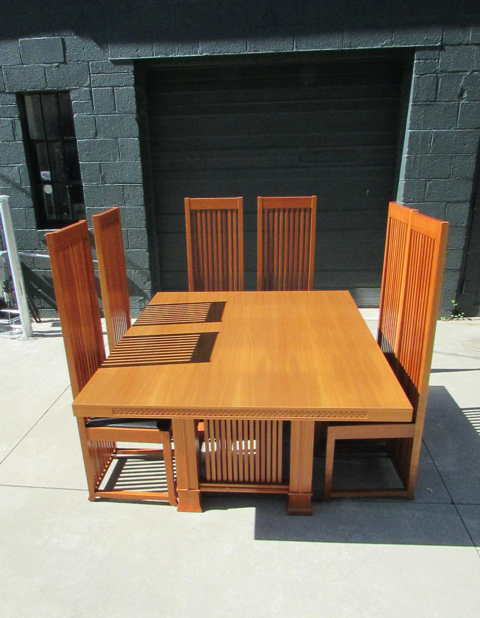 Frank Lloyd Wright Cassina Husser Haus Kirsche Holz  Tabelle 615 signiert nummeriert im Angebot 9