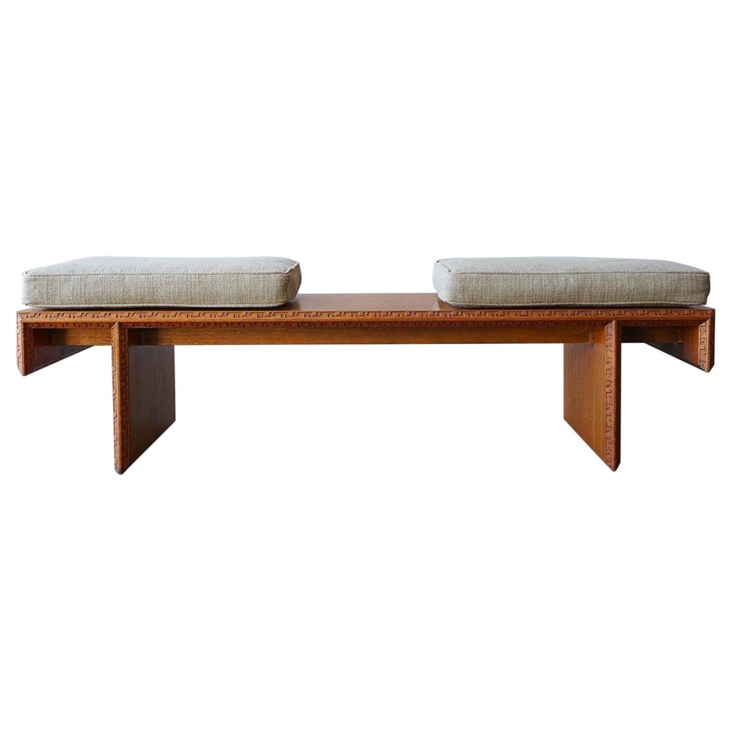 Frank Lloyd Wright Coffee Mahogany Table or Bench
