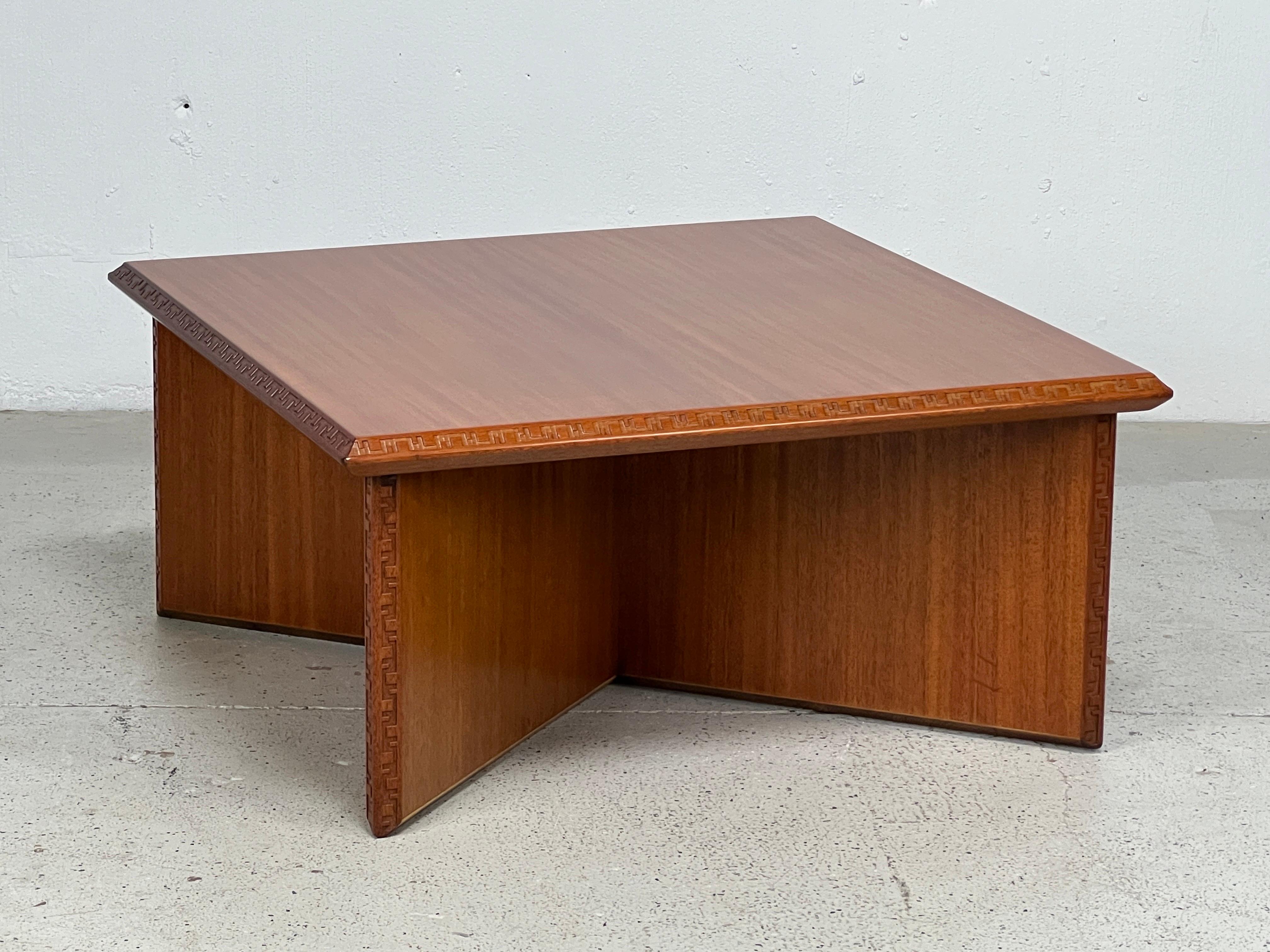 Frank Lloyd Wright Coffee Table for Henredon For Sale 9