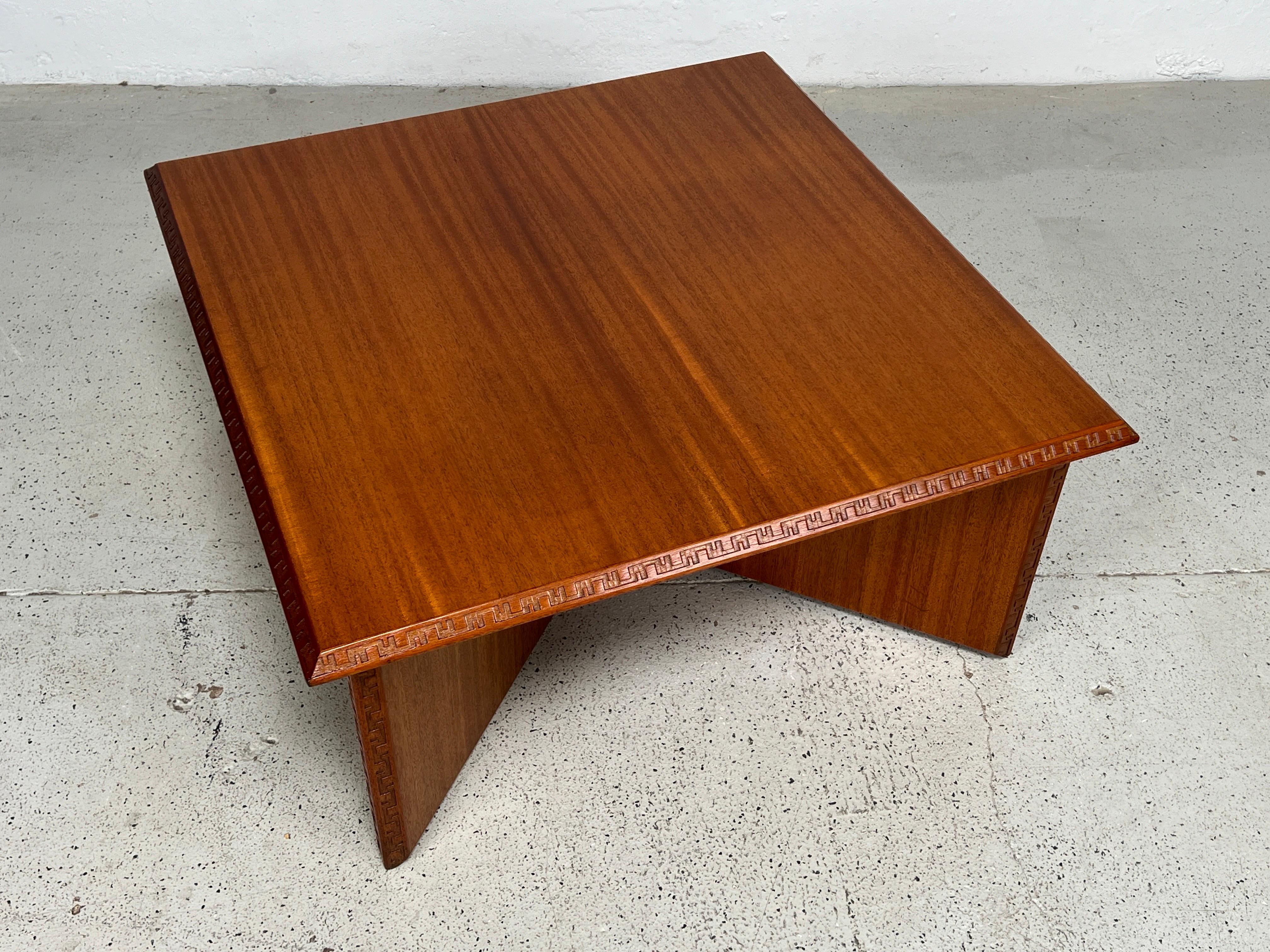 Frank Lloyd Wright Coffee Table for Henredon For Sale 4
