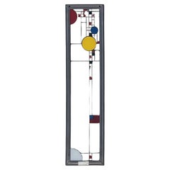 Colección Frank Lloyd Wright Panel geométrico de vidrio artístico - Autorizado y etiquetado