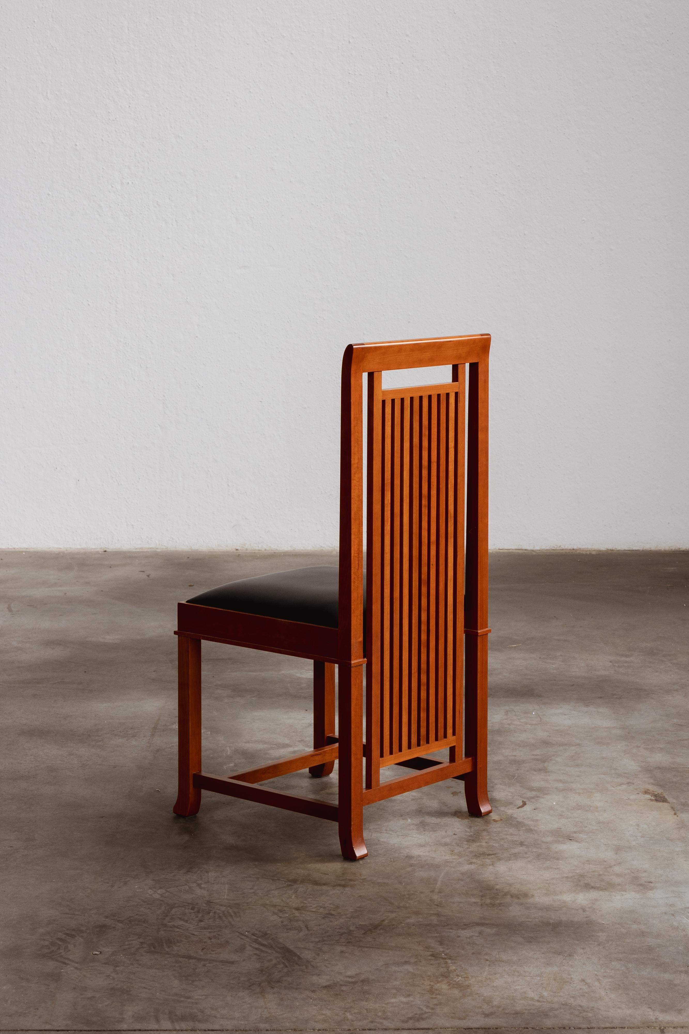 Frank Lloyd Wright “Coonley 2” Dining Chair for Cassina, 1907 For Sale 3