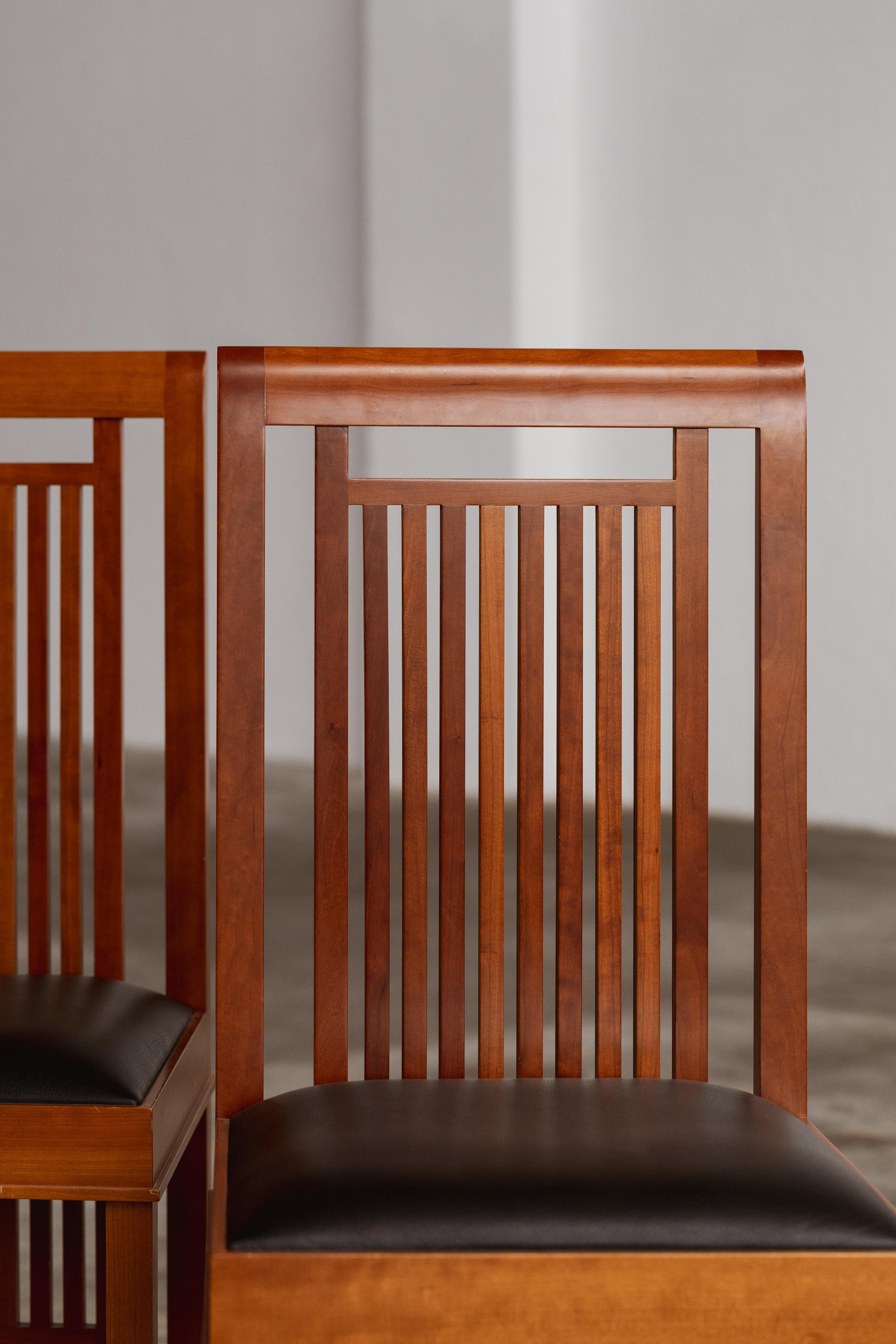Frank Lloyd Wright “Coonley 2” Dining Chair for Cassina, 1907 For Sale 4
