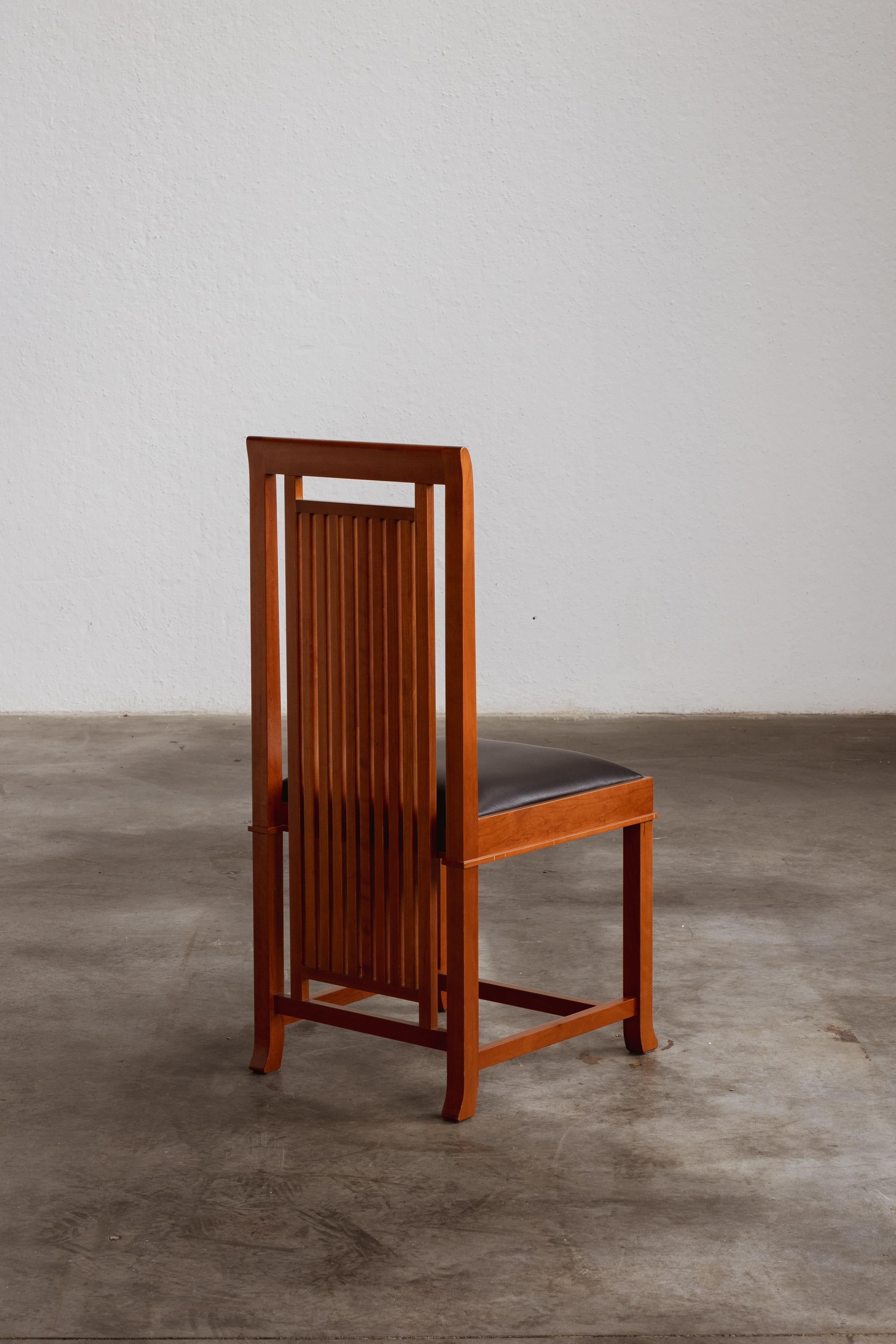 Early 20th Century Frank Lloyd Wright “Coonley 2” Dining Chair for Cassina, 1907 For Sale