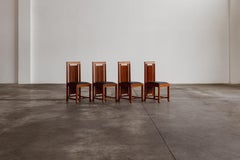 Frank Lloyd Wright “Coonley 2” Dining Chairs for Cassina, 1907, Set of 4