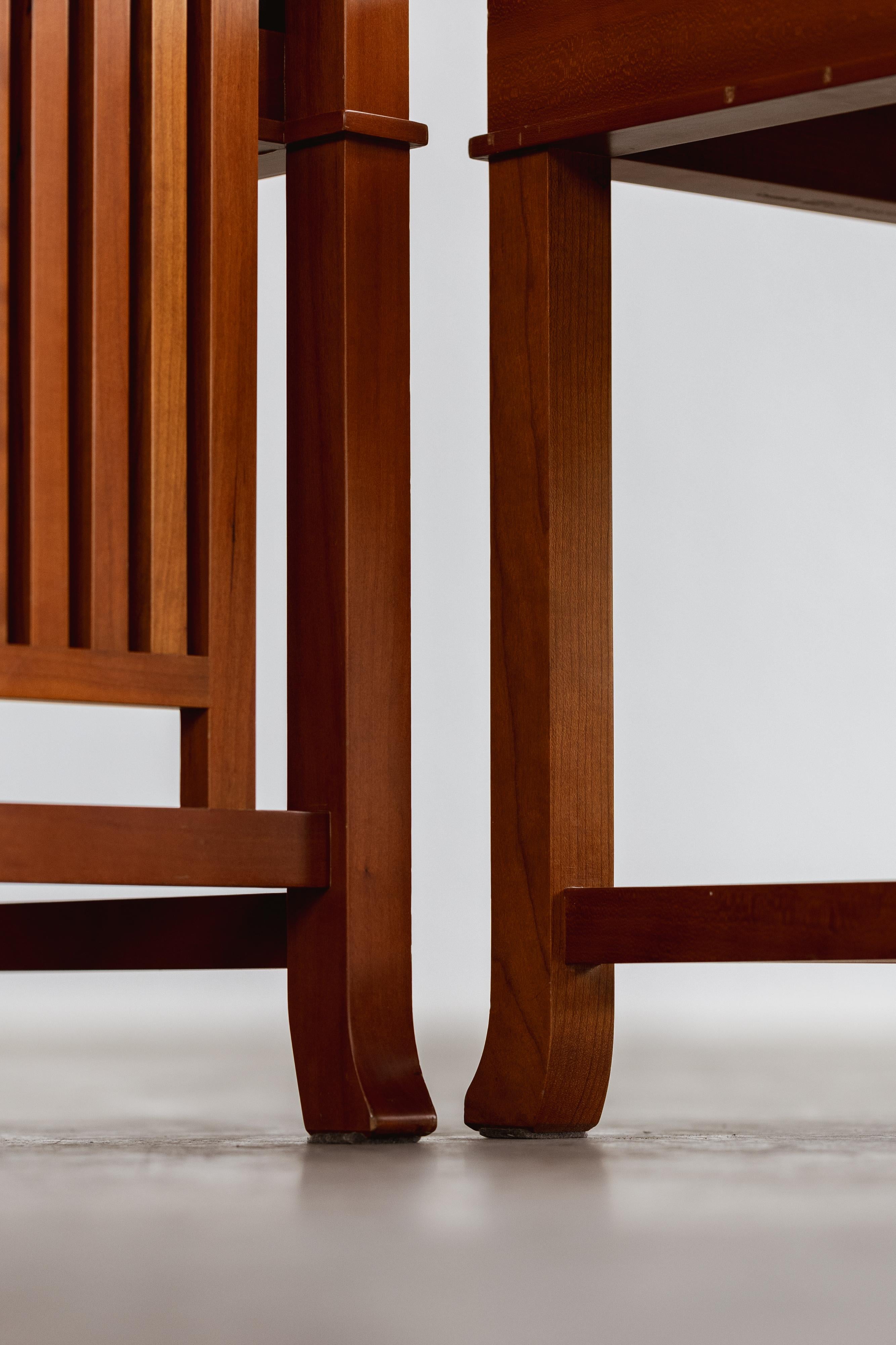 Frank Lloyd Wright “Coonley 2” Dining Chairs for Cassina, 1907, Set of 8 For Sale 5