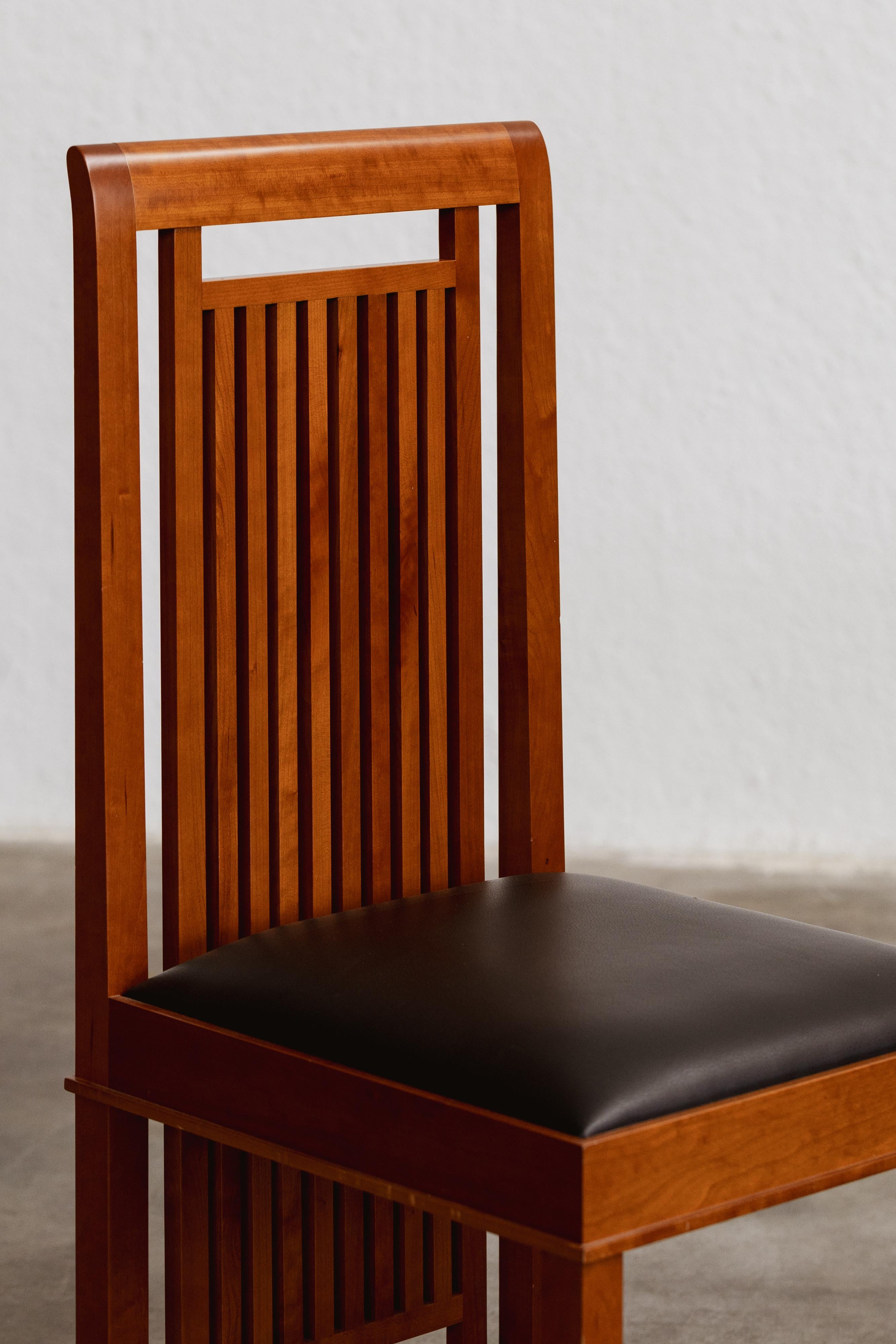 Frank Lloyd Wright “Coonley 2” Dining Chairs for Cassina, 1907, Set of 8 For Sale 8