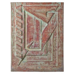 Frank Lloyd Wright Custom Architectual Copper Relief Panel from Price Tower 1956