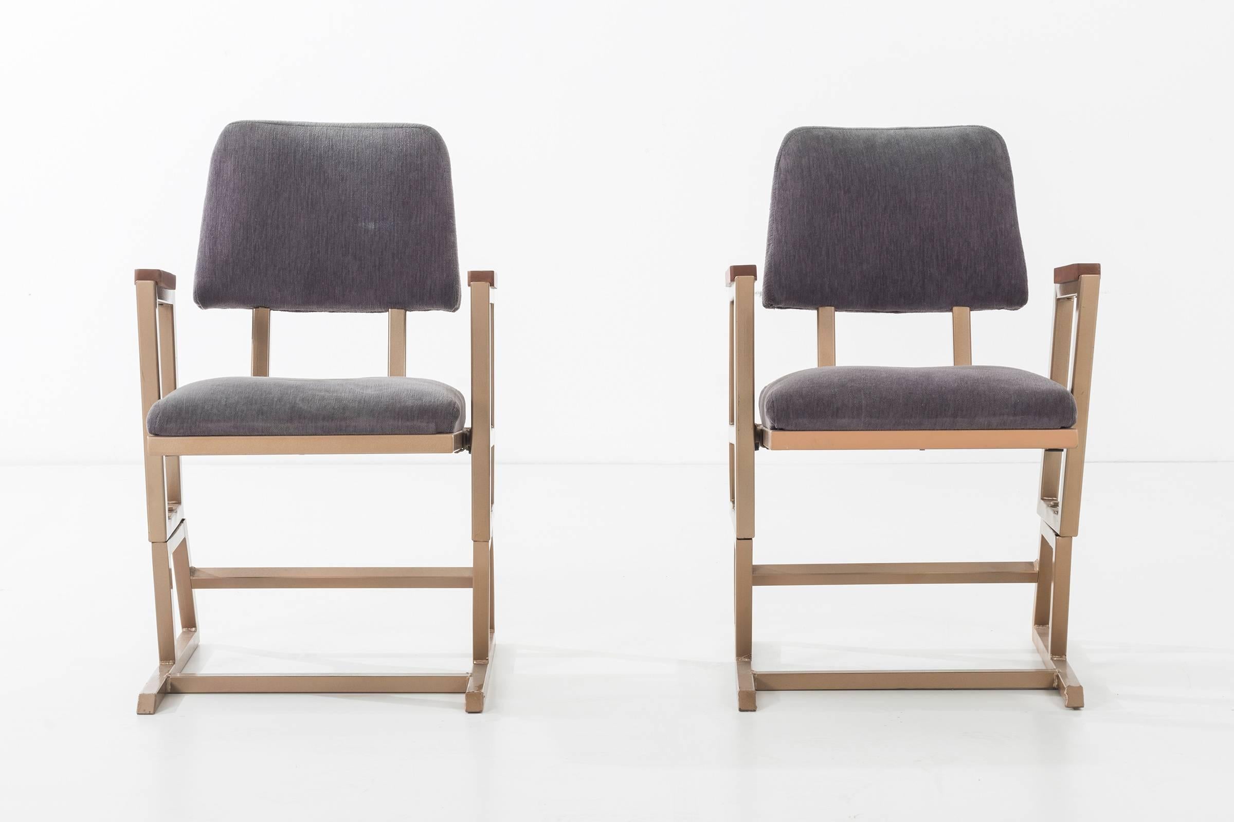 Frank Lloyd Wright, pair of chairs from the Kalita Humphreys Theater, Dallas Texas.
Literature: Frank Lloyd Wright Monograph 1951-1959, Pfeiffer and Futugawa, ppg. 206-208.
             