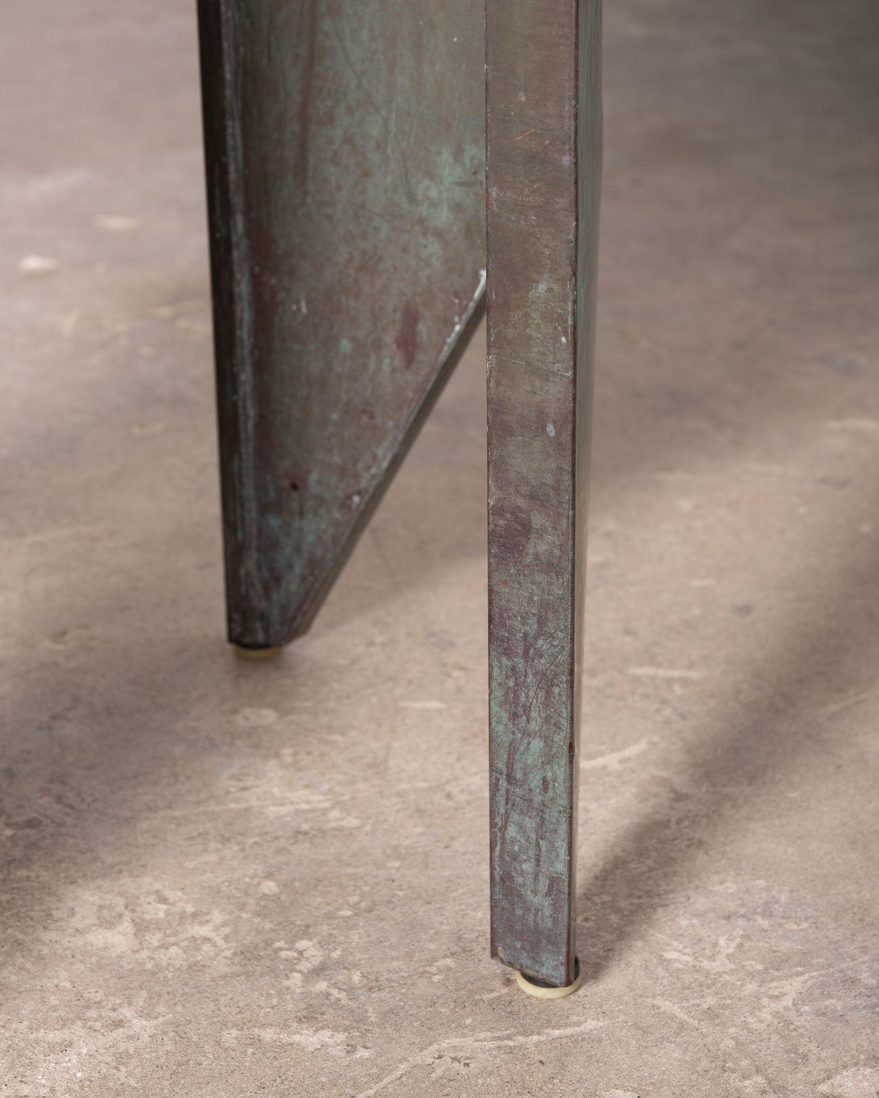 Frank Lloyd Wright Custom Copper Table with Original Verdigris Patina 1956 For Sale 8