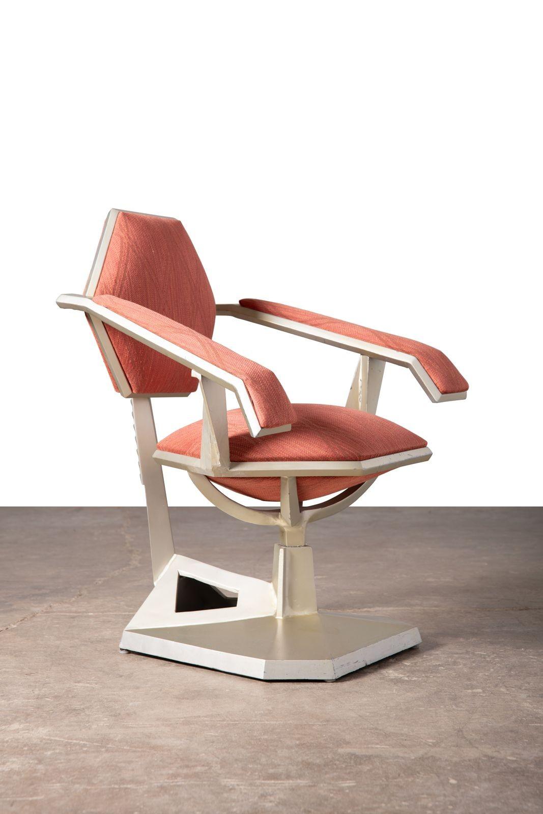 Frank Lloyd Wright Custom Slant Arm Origami Chair for Price Tower 1956 For Sale 3