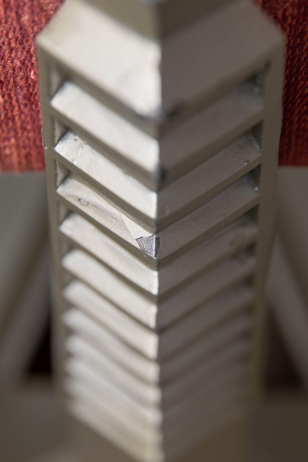Frank Lloyd Wright Custom Slant Arm Origami Chair for Price Tower 1956 For Sale 7