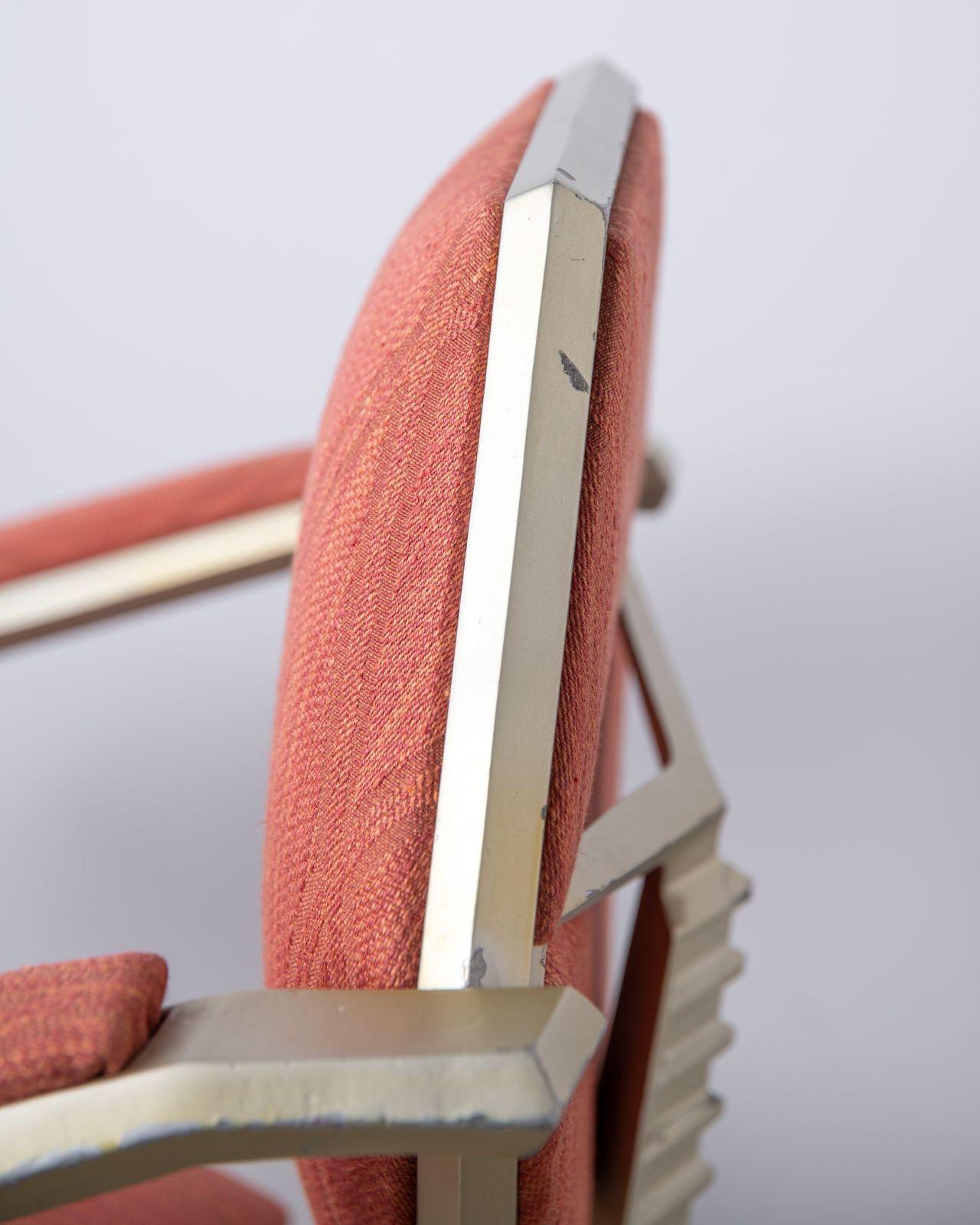 Frank Lloyd Wright Custom Slant Arm Origami Chair for Price Tower 1956 For Sale 9