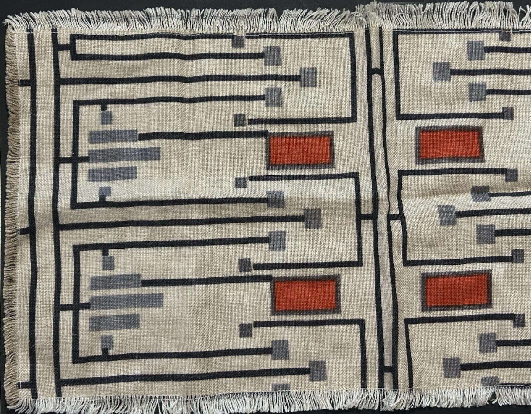 Prairie School Frank Lloyd Wright Design #105 per Schumacher, 1955, USA in vendita