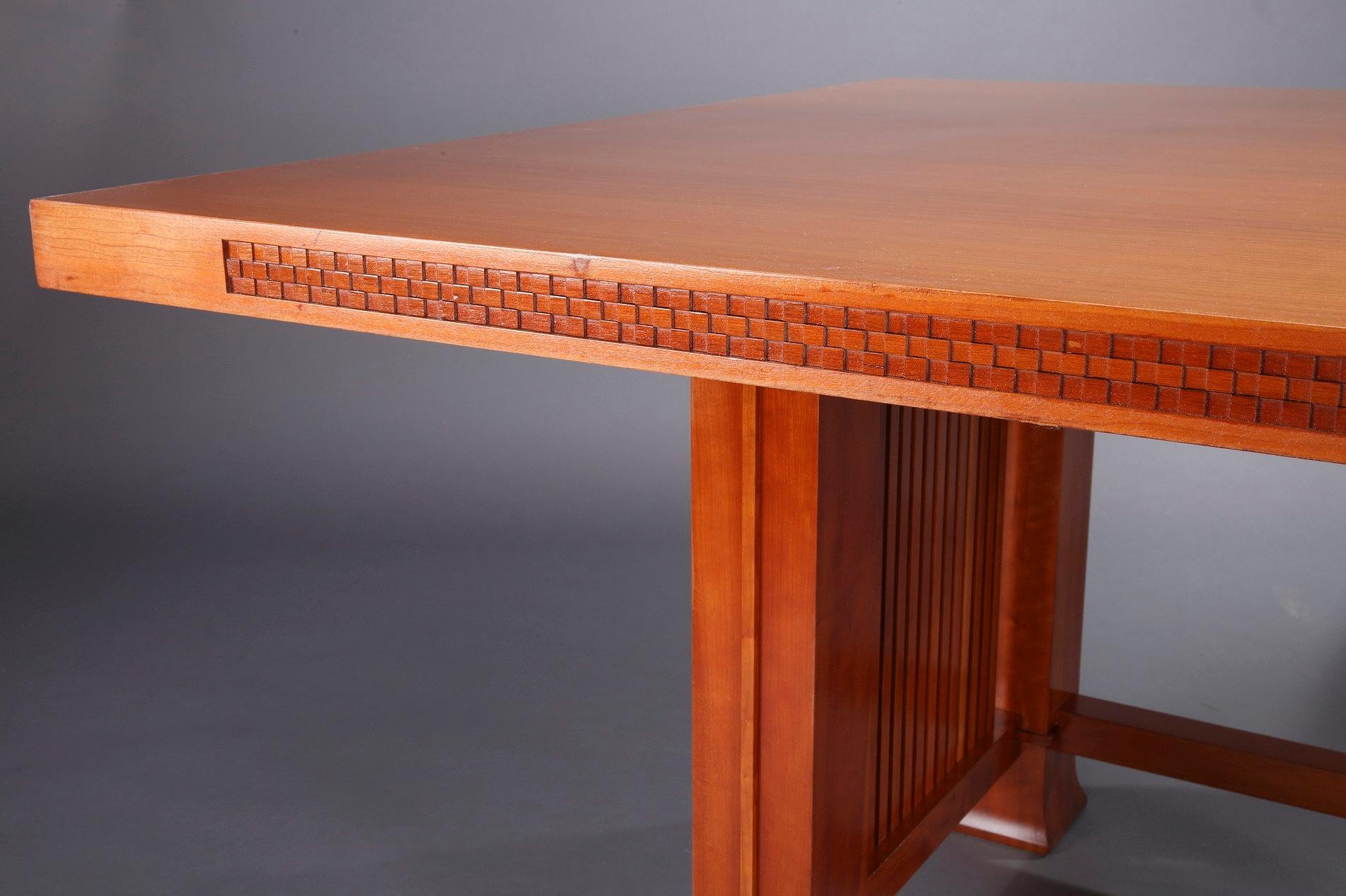 Frank Lloyd Wright Dining Table Husser for Cassina at 1stDibs | husser ...