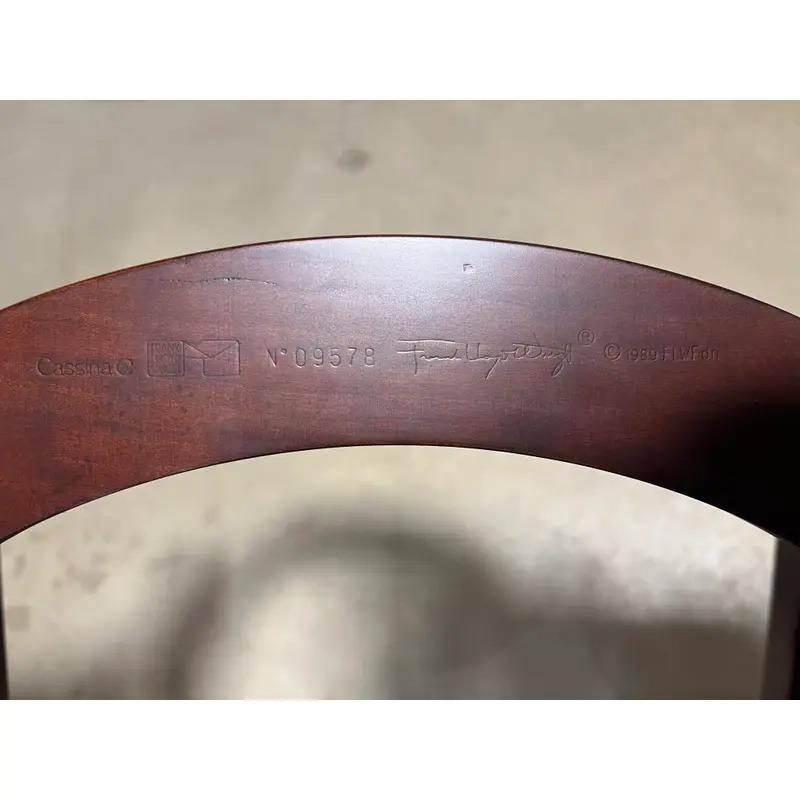 Frank Lloyd Wright für Cassina Arts & Crafts Barrel Chairs, Satz von vier im Angebot 5