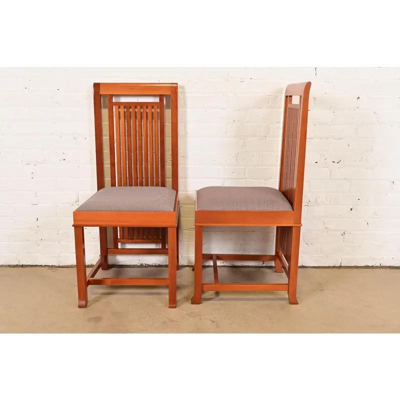 Frank Lloyd Wright for Cassina Arts and Crafts Cherry Wood Dining ...