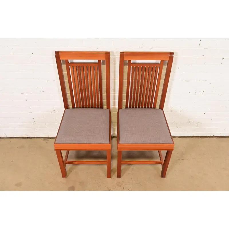 Frank Lloyd Wright for Cassina Arts and Crafts Cherry Wood Dining ...