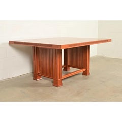 Frank Lloyd Wright for Cassina Arts & Crafts Cherry Wood Dining Table