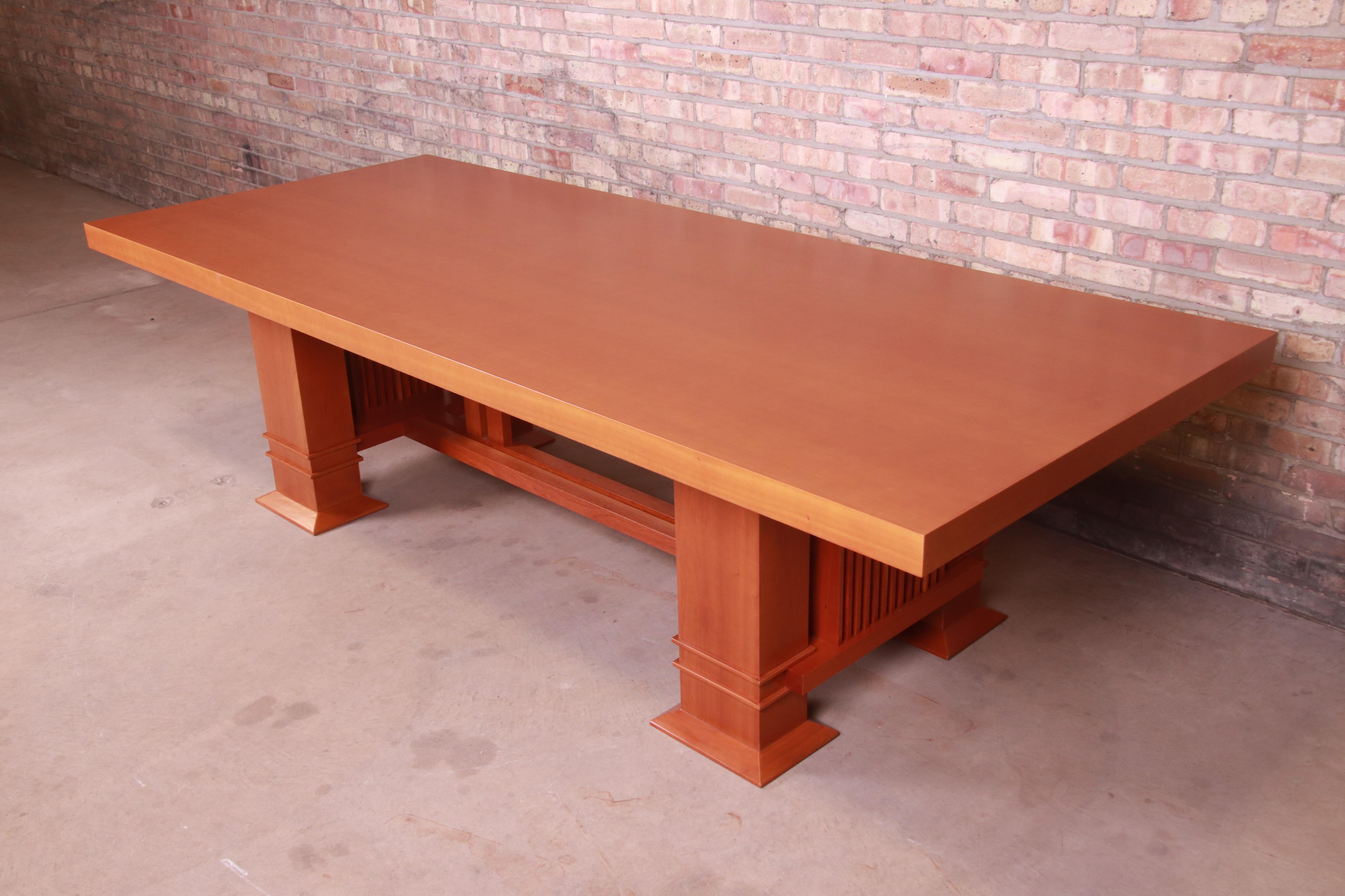 Frank Lloyd Wright for Cassina Arts & Crafts Dining Set, 1986 3