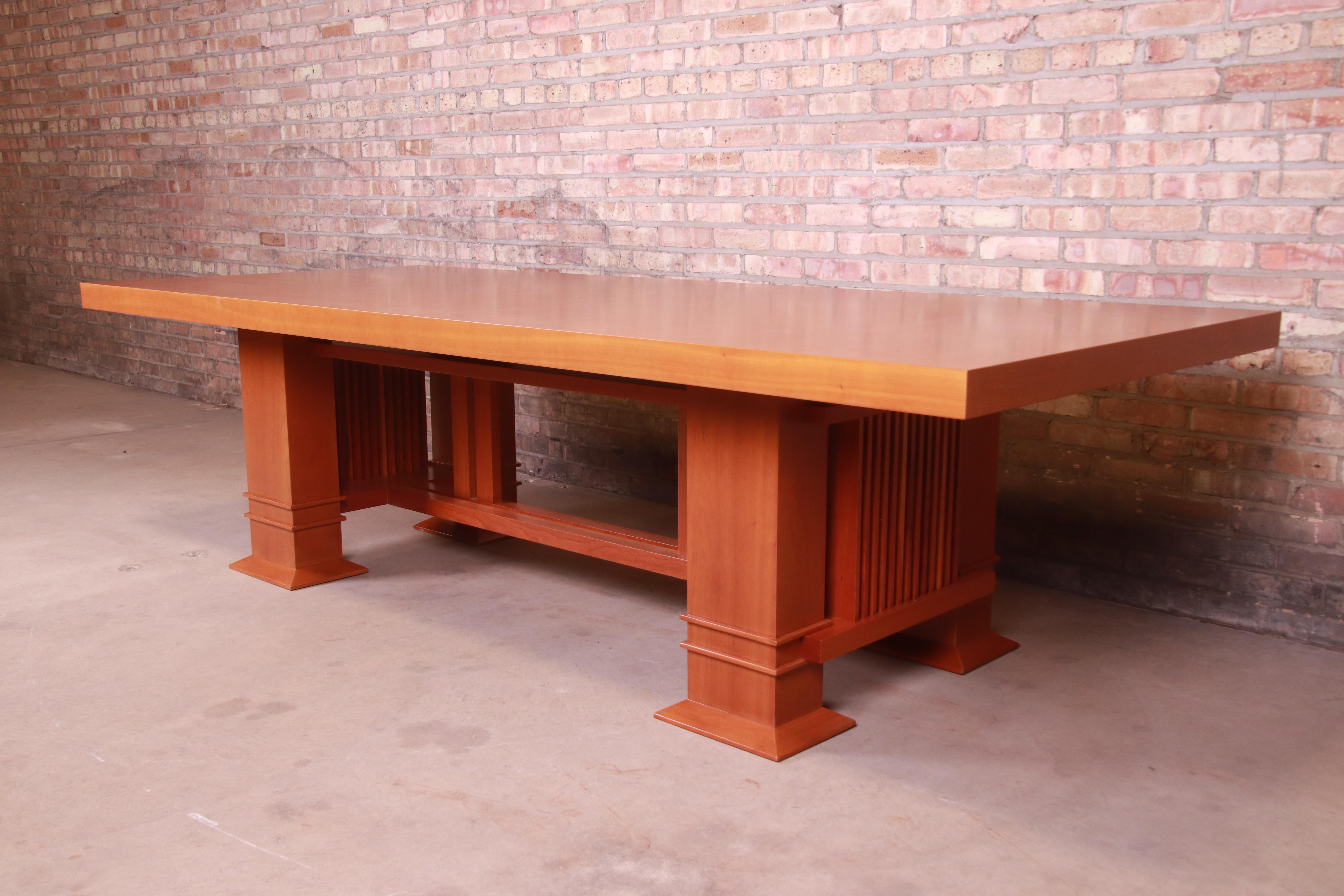Frank Lloyd Wright for Cassina Arts & Crafts Dining Set, 1986 4