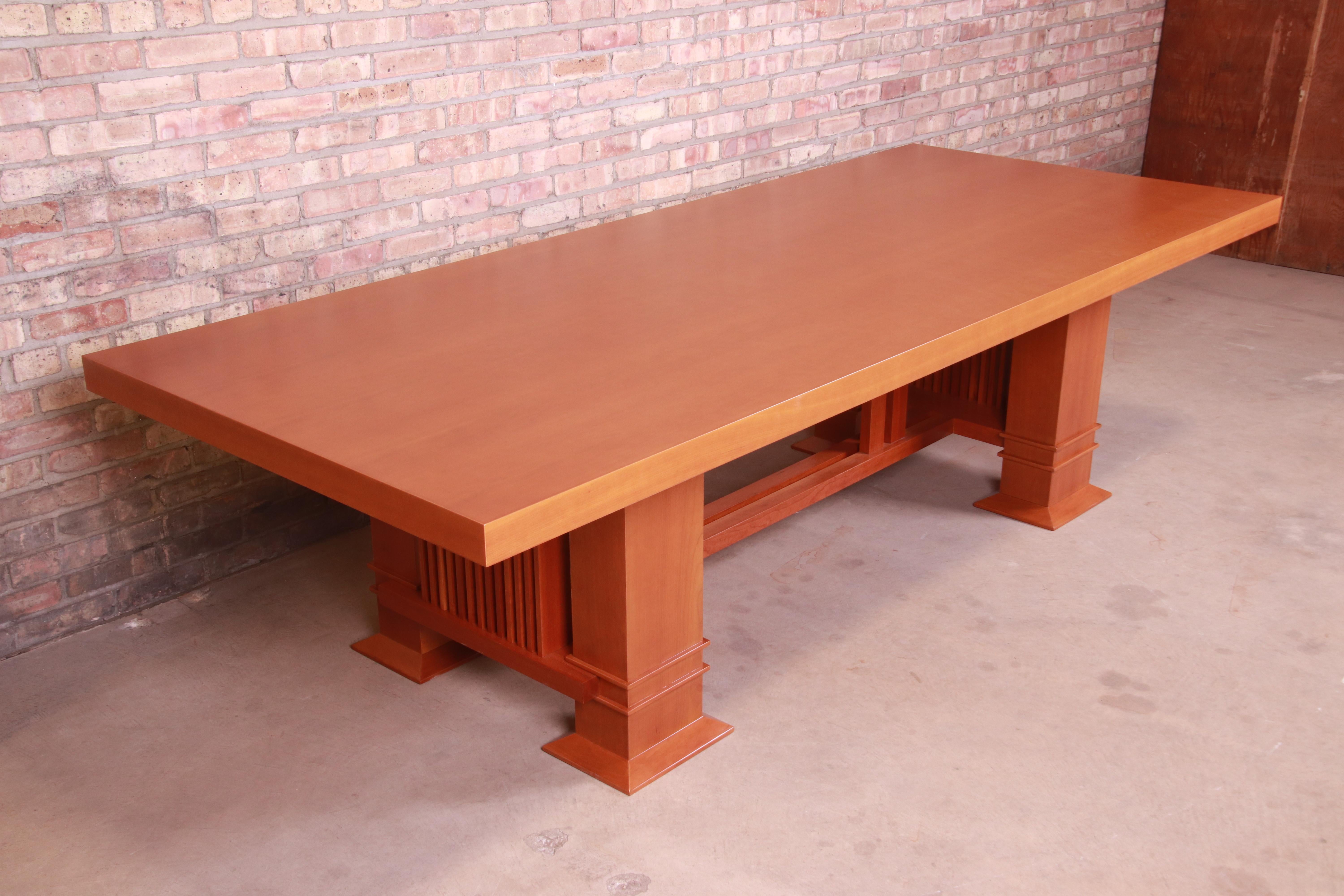 Frank Lloyd Wright for Cassina Arts & Crafts Dining Set, 1986 5