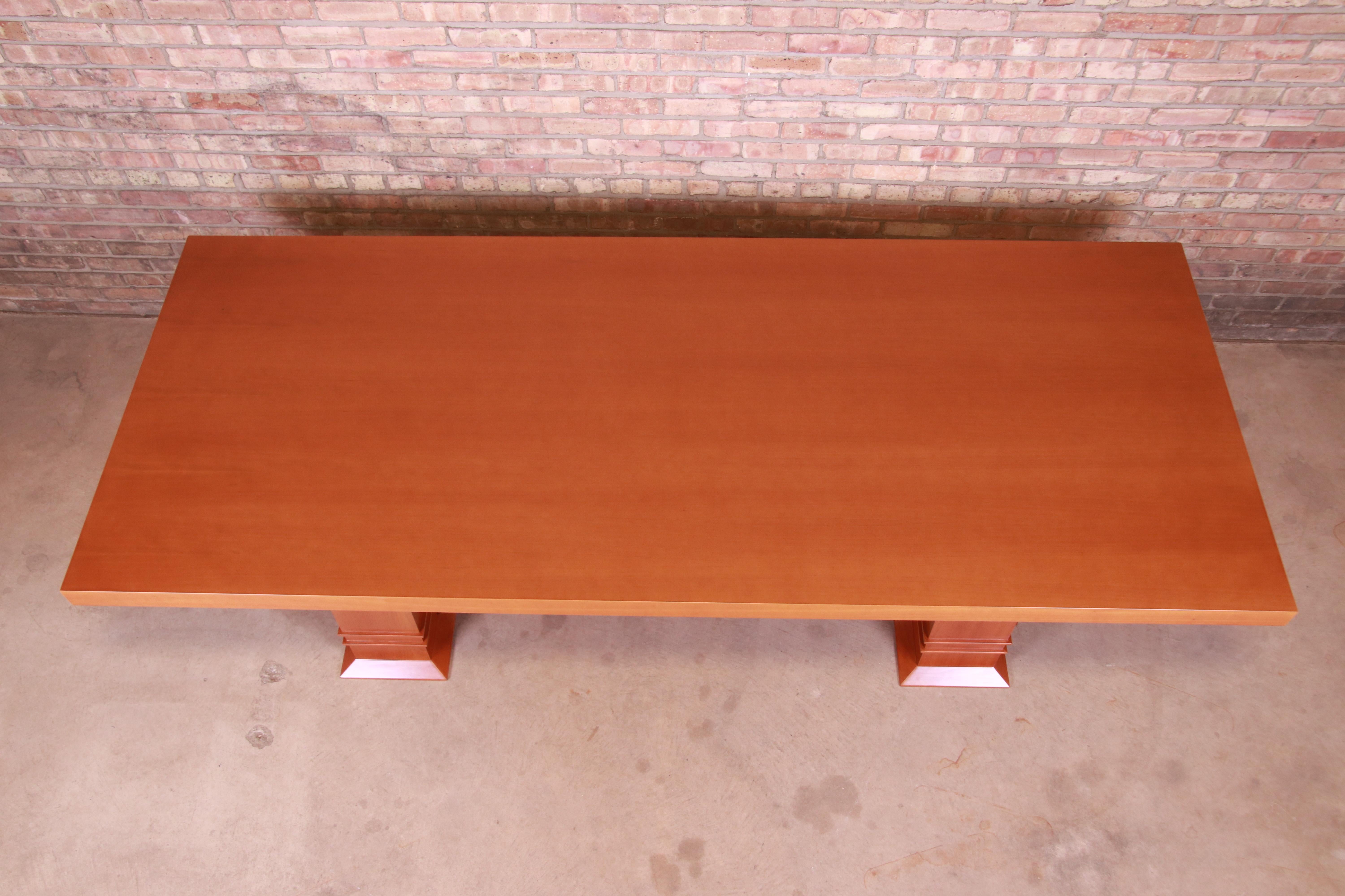Frank Lloyd Wright for Cassina Arts & Crafts Dining Set, 1986 7
