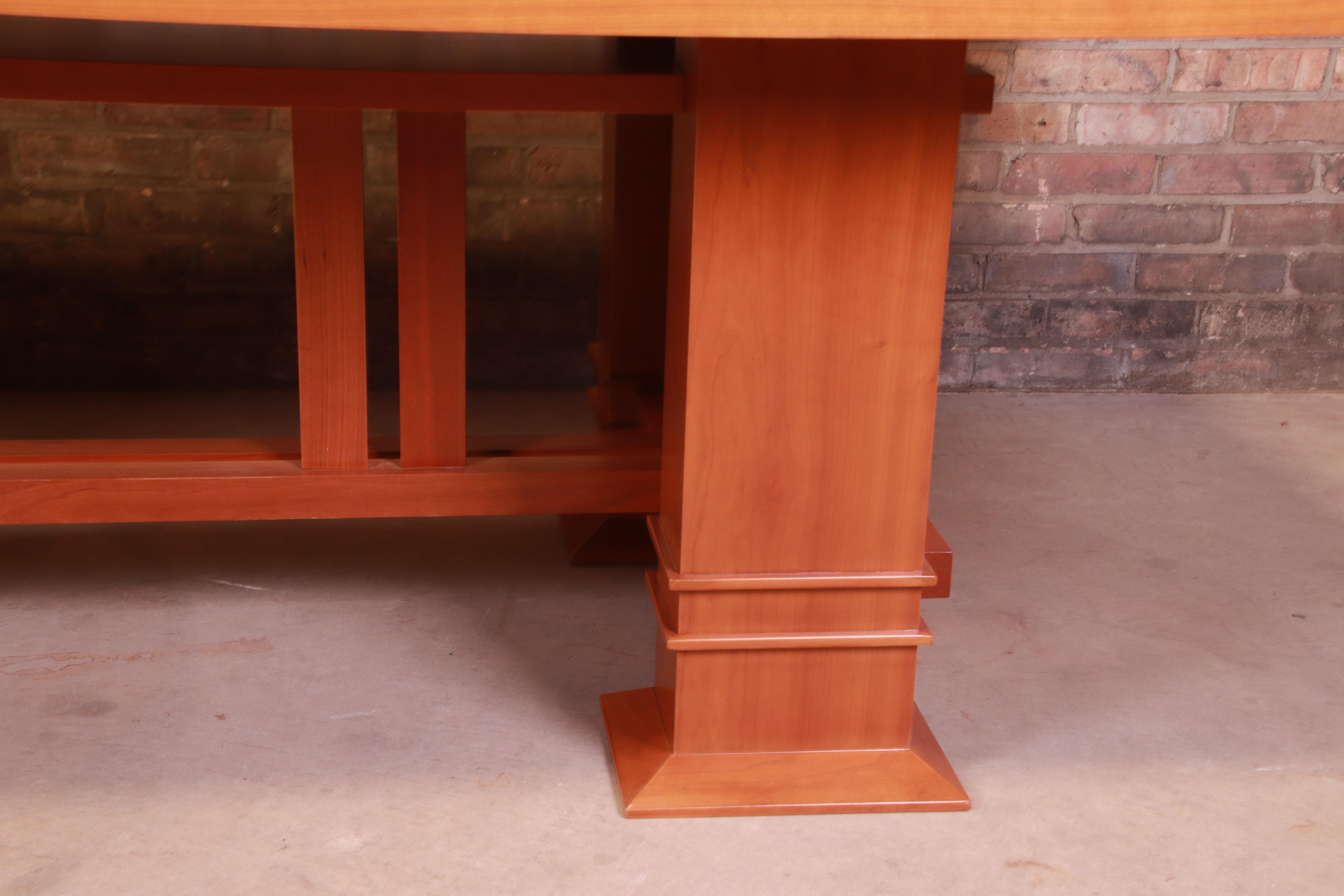 Frank Lloyd Wright for Cassina Arts & Crafts Dining Set, 1986 8